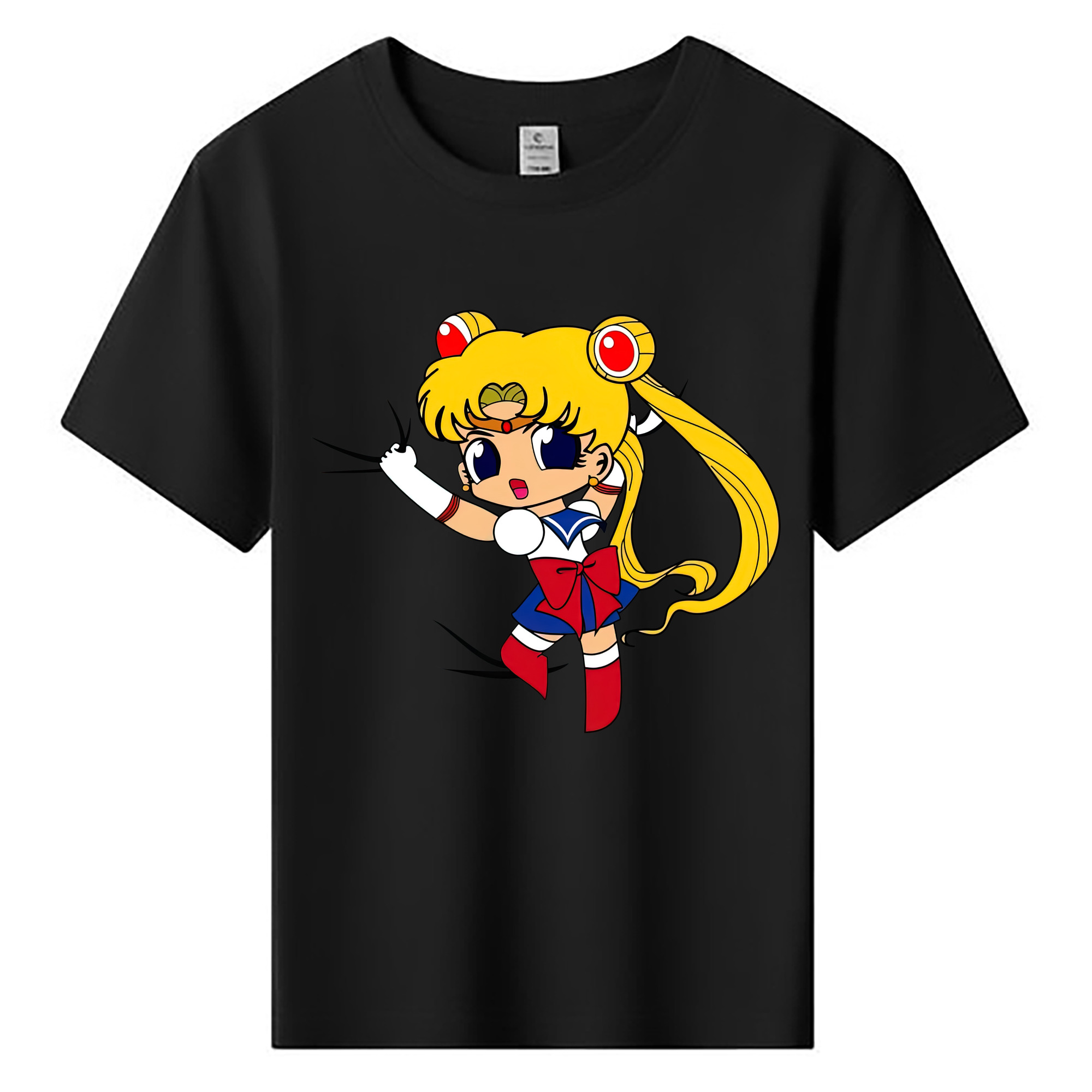 （画像用） 美少女戦士セーラームーン 月野 うさぎ つきの うさぎ Sailor Moon Tsukino Usagi 綿100％キッズTシャツ（フロントプリント）