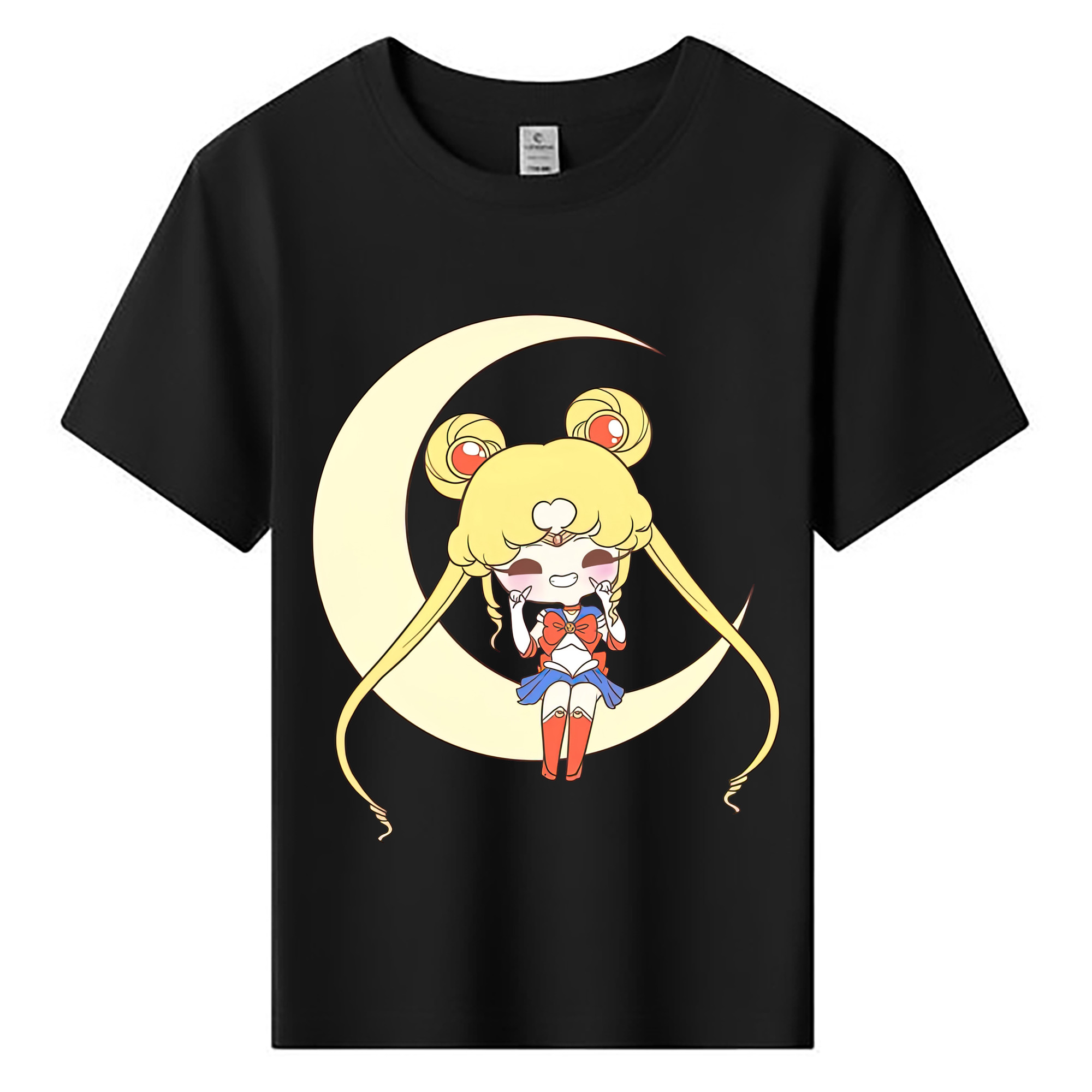 （画像用） 美少女戦士セーラームーン 月野 うさぎ つきの うさぎ Sailor Moon Tsukino Usagi 綿100％キッズTシャツ（フロントプリント）