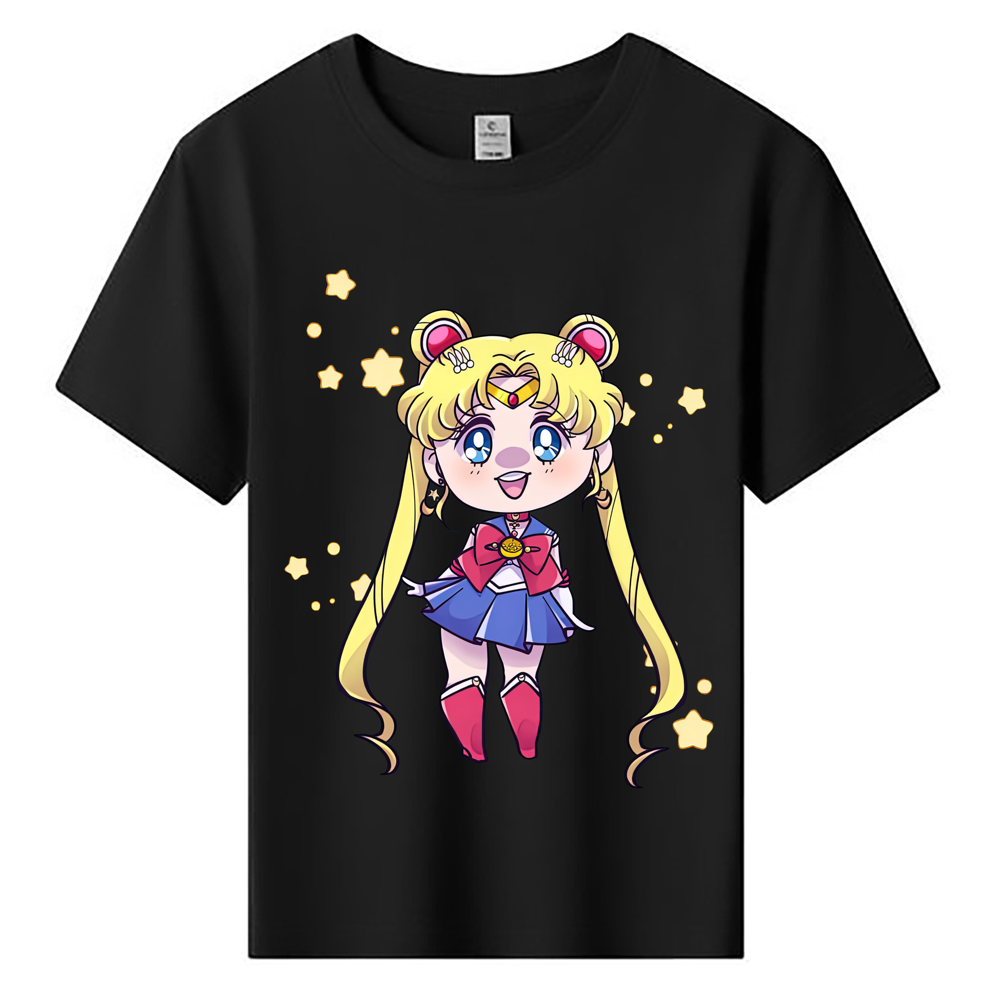 （画像用） 美少女戦士セーラームーン 月野 うさぎ つきの うさぎ Sailor Moon Tsukino Usagi 綿100％キッズTシャツ（フロントプリント）