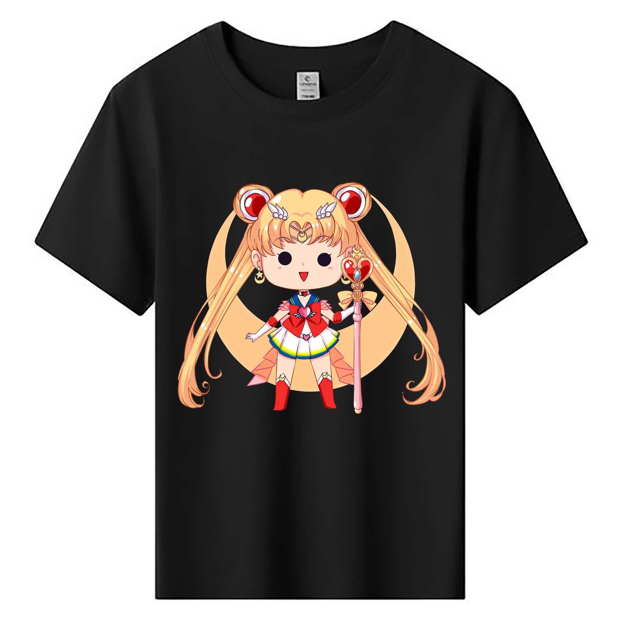（画像用） 美少女戦士セーラームーン 月野 うさぎ つきの うさぎ Sailor Moon Tsukino Usagi 綿100％キッズTシャツ（フロントプリント）