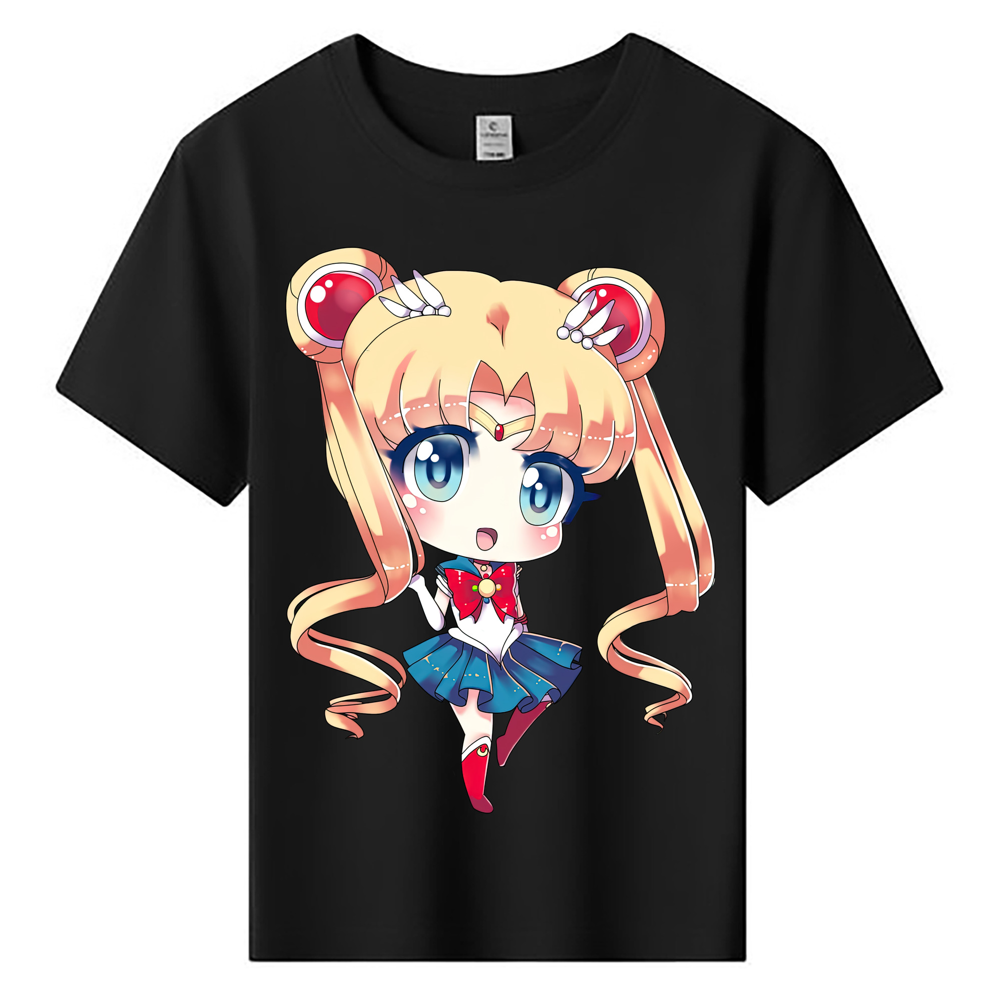 （画像用） 美少女戦士セーラームーン 月野 うさぎ つきの うさぎ Sailor Moon Tsukino Usagi 綿100％キッズTシャツ（フロントプリント）
