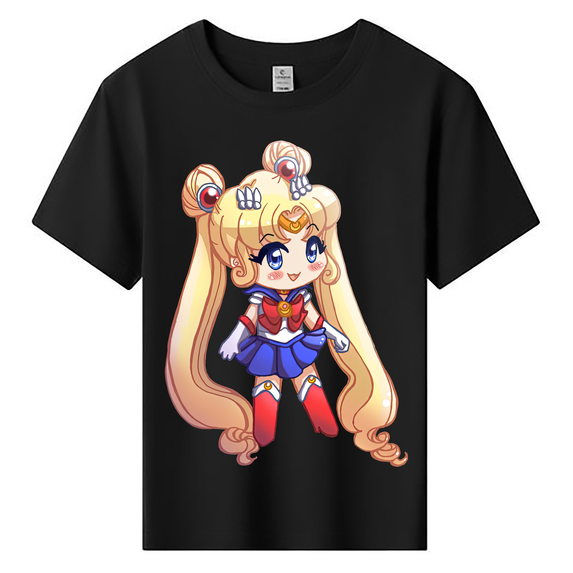 （画像用） 美少女戦士セーラームーン 月野 うさぎ つきの うさぎ Sailor Moon Tsukino Usagi 綿100％キッズTシャツ（フロントプリント）