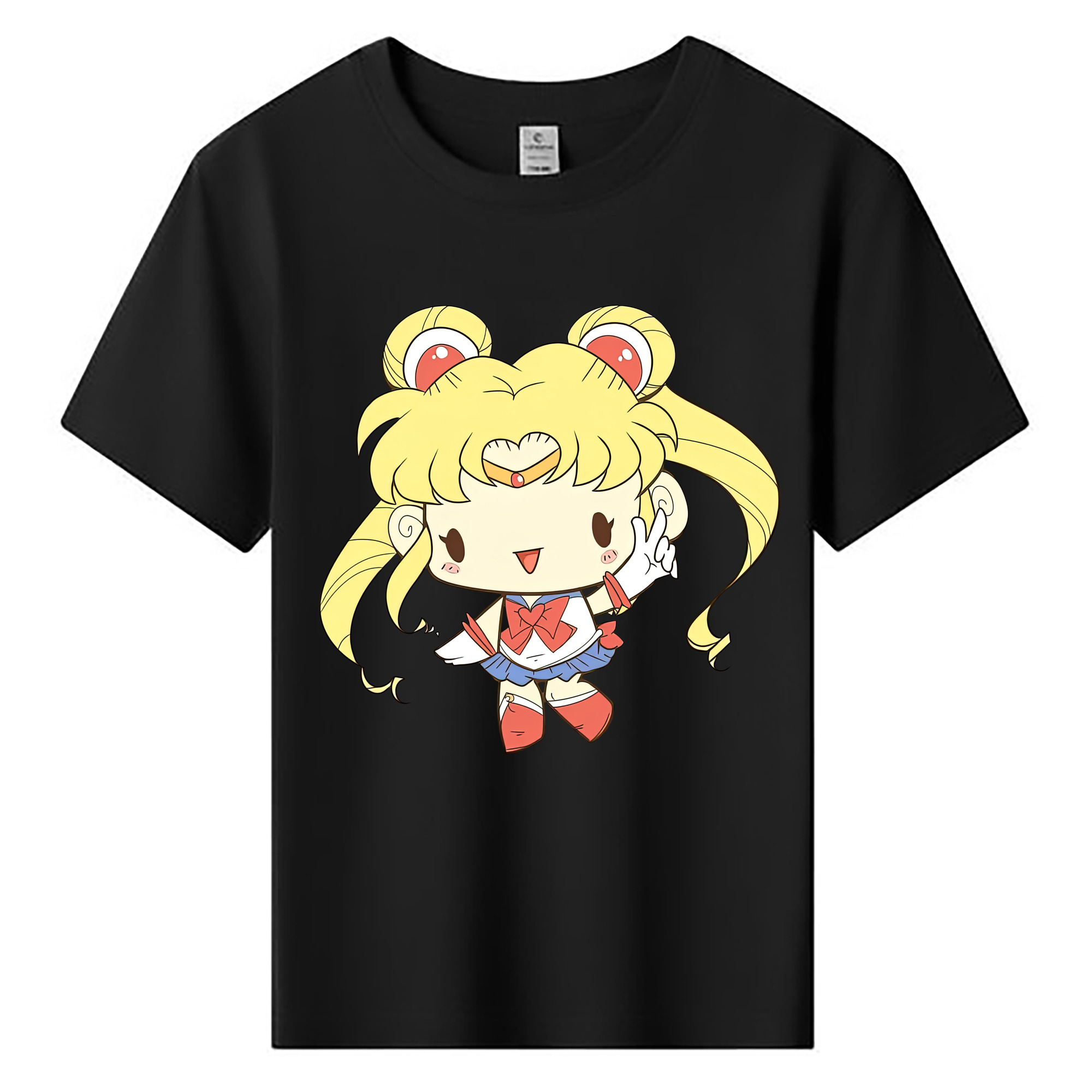 （画像用） 美少女戦士セーラームーン 月野 うさぎ つきの うさぎ Sailor Moon Tsukino Usagi 綿100％キッズTシャツ（フロントプリント）