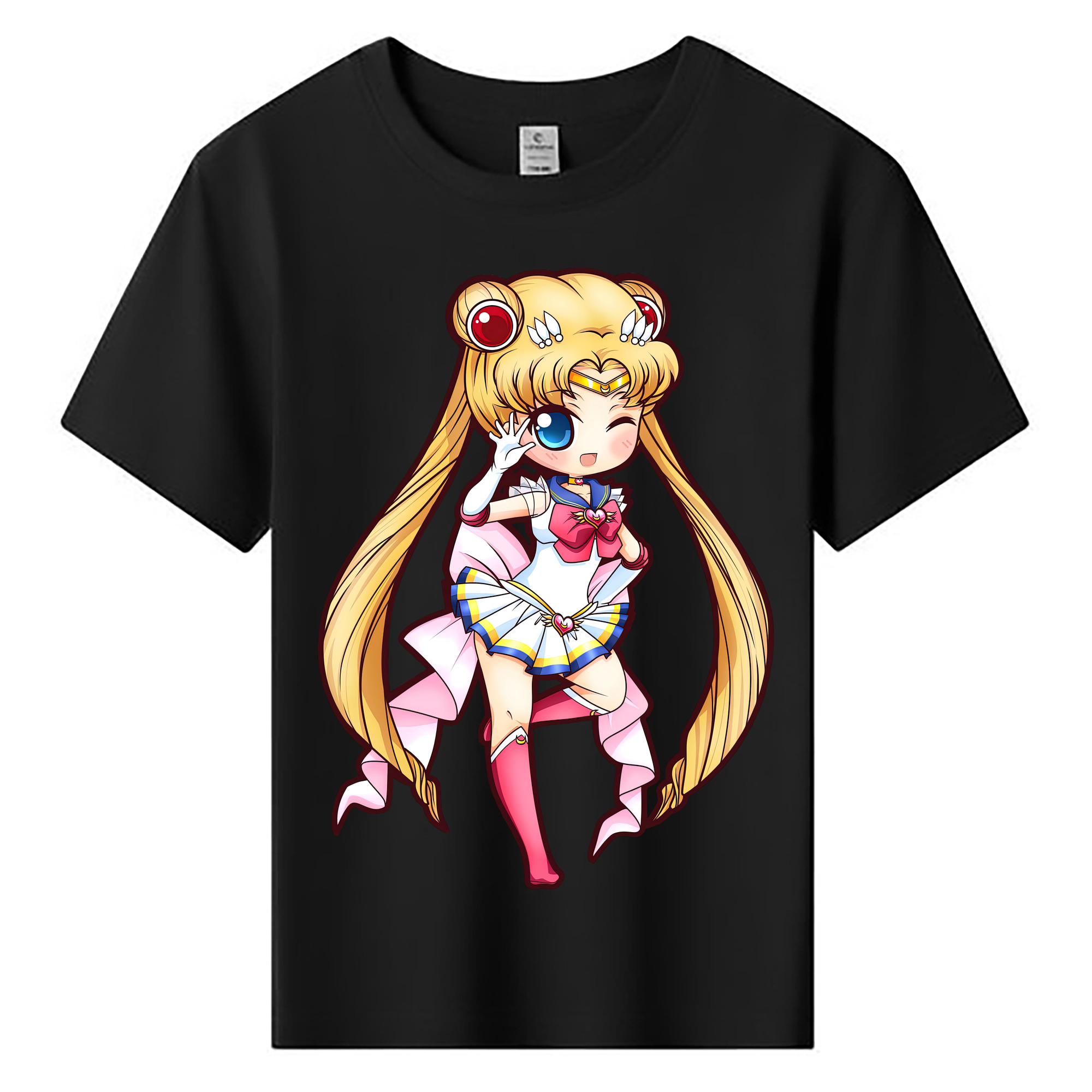 （画像用） 美少女戦士セーラームーン 月野 うさぎ つきの うさぎ Sailor Moon Tsukino Usagi 綿100％キッズTシャツ（フロントプリント）