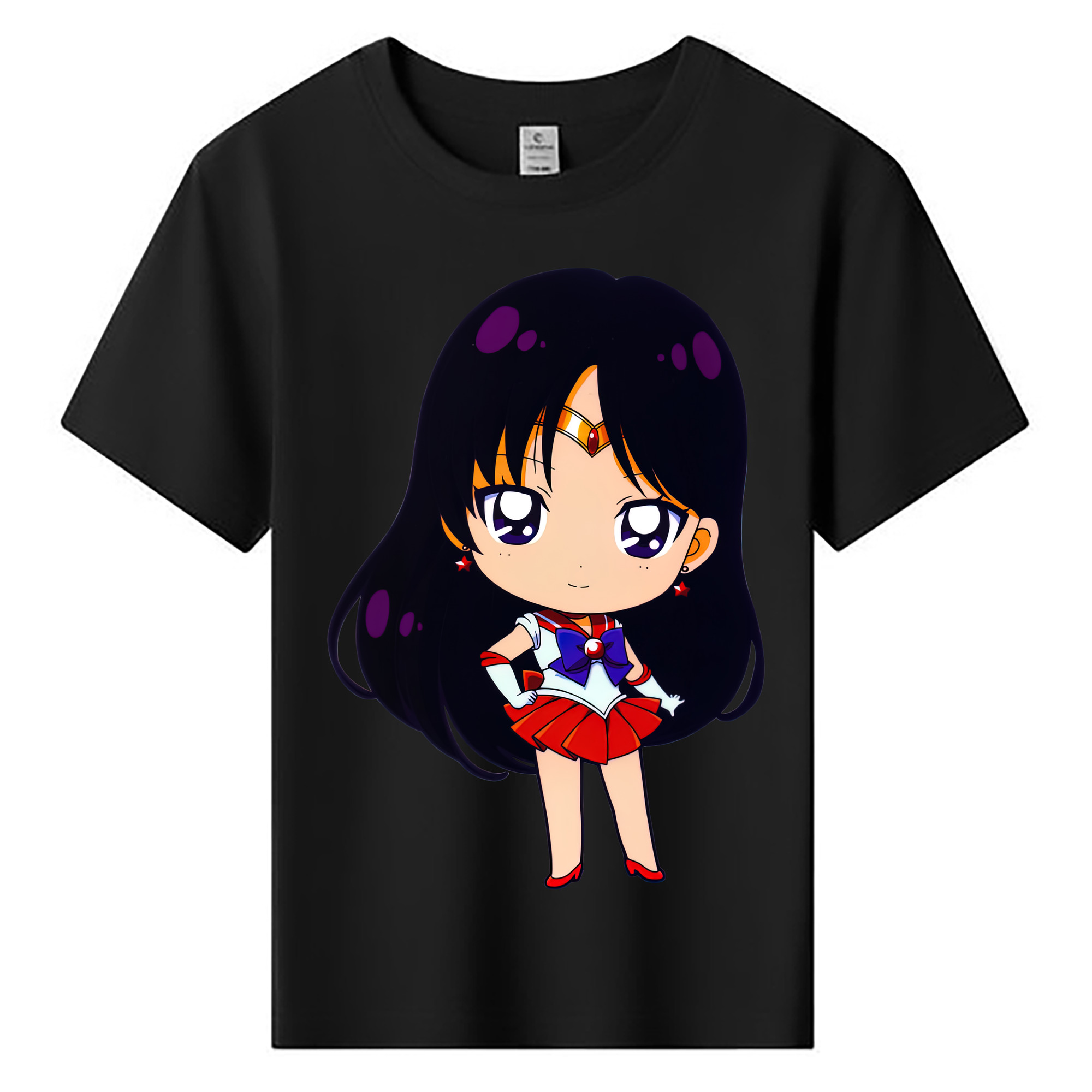 （画像用） 美少女戦士セーラームーン 火野レイ ひの レイ Sailor Moon Hino Rei （セーラーマーズ,Sailor Mars） 綿100％キッズTシャツ（フロントプリント）