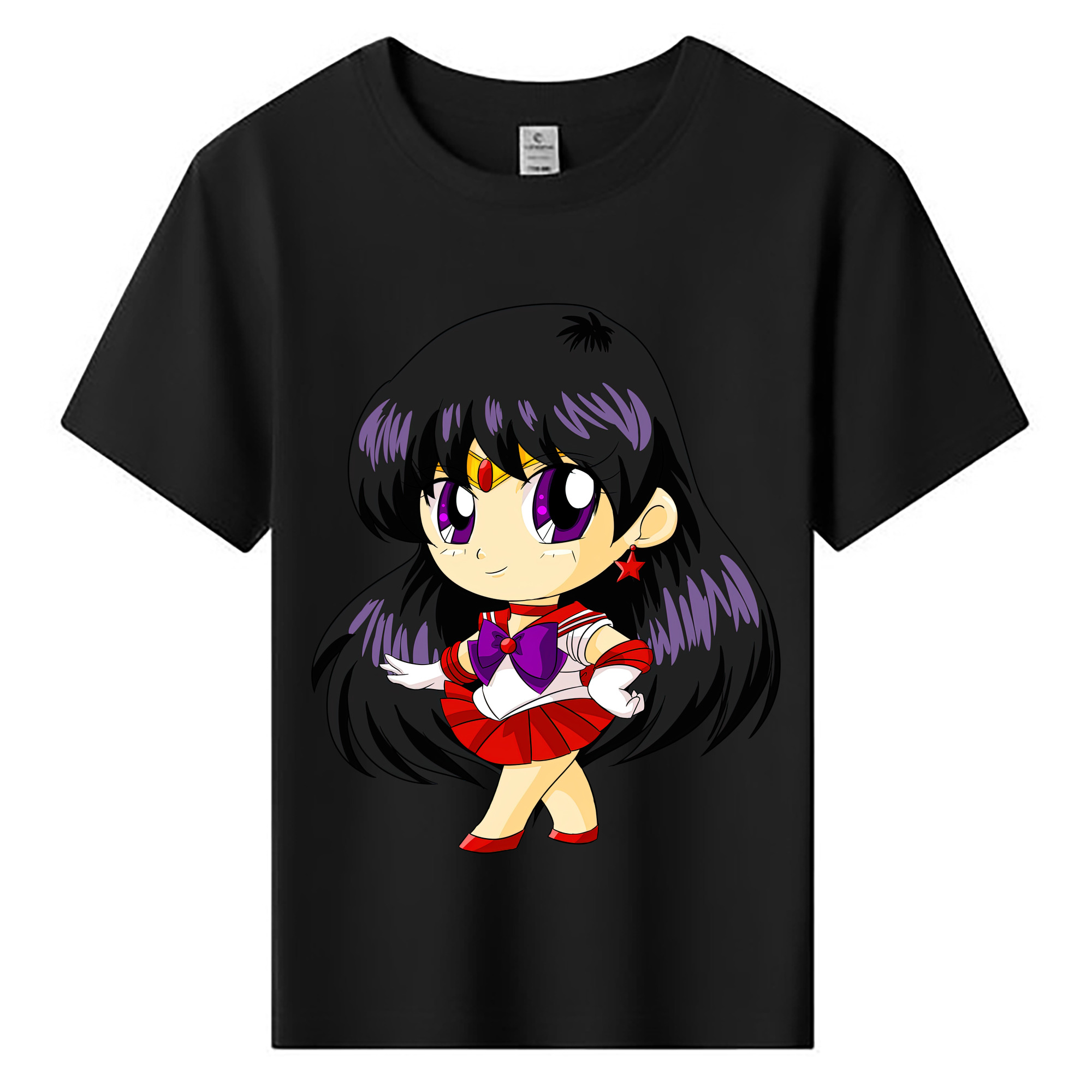 （画像用） 美少女戦士セーラームーン 火野レイ ひの レイ Sailor Moon Hino Rei （セーラーマーズ,Sailor Mars） 綿100％キッズTシャツ（フロントプリント）