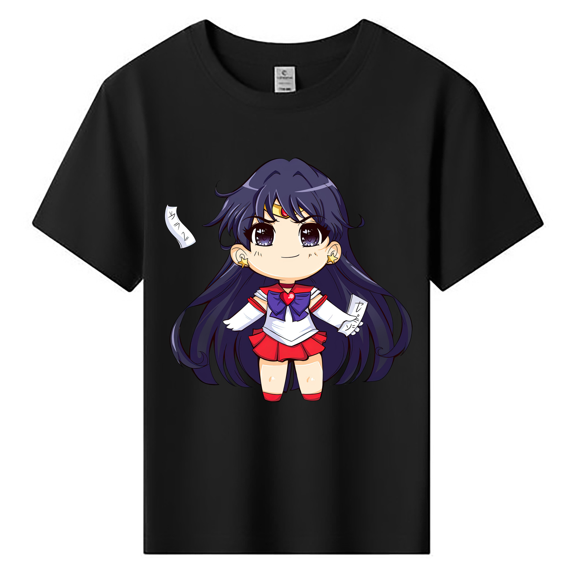 （画像用） 美少女戦士セーラームーン 火野レイ ひの レイ Sailor Moon Hino Rei （セーラーマーズ,Sailor Mars） 綿100％キッズTシャツ（フロントプリント）