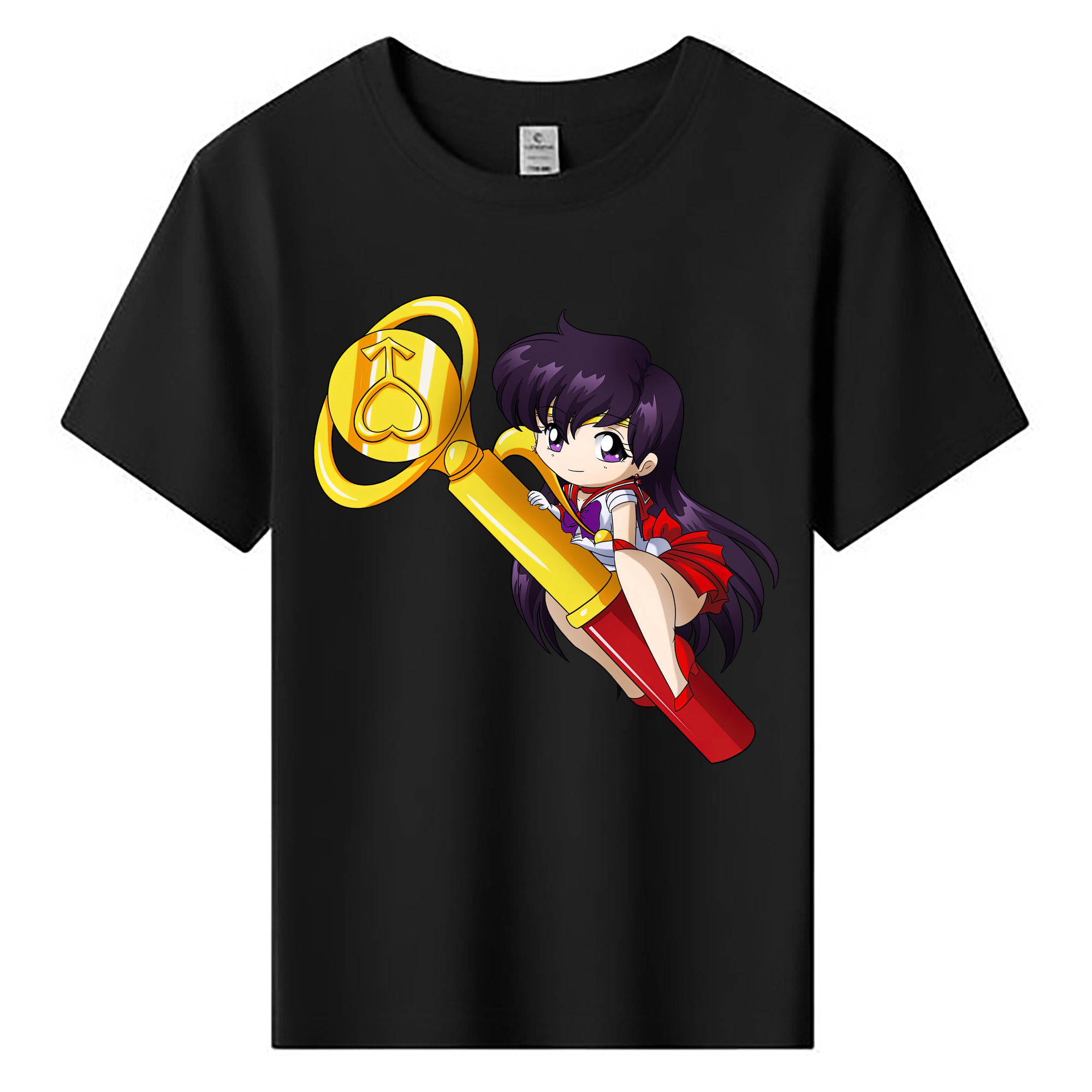 （画像用） 美少女戦士セーラームーン 火野レイ ひの レイ Sailor Moon Hino Rei （セーラーマーズ,Sailor Mars） 綿100％キッズTシャツ（フロントプリント）