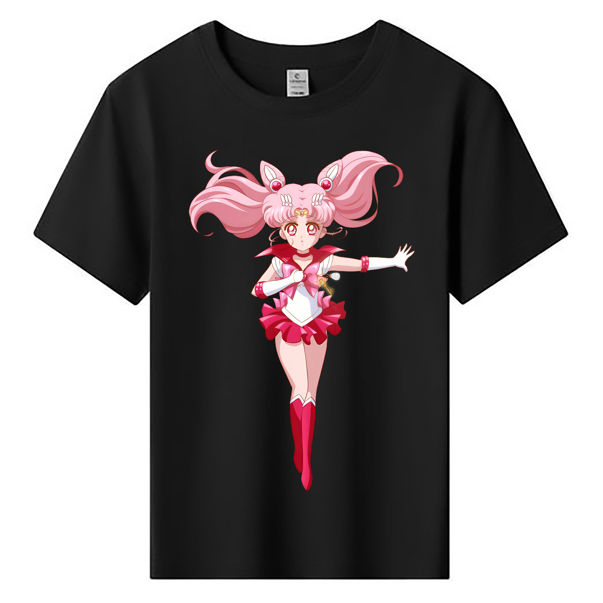 （画像用） 美少女戦士セーラームーン ちびうさ Sailor Moon Chibiusa Tsukino Usagi Small Lady Serenity 綿100％キッズTシャツ（フロントプリント）