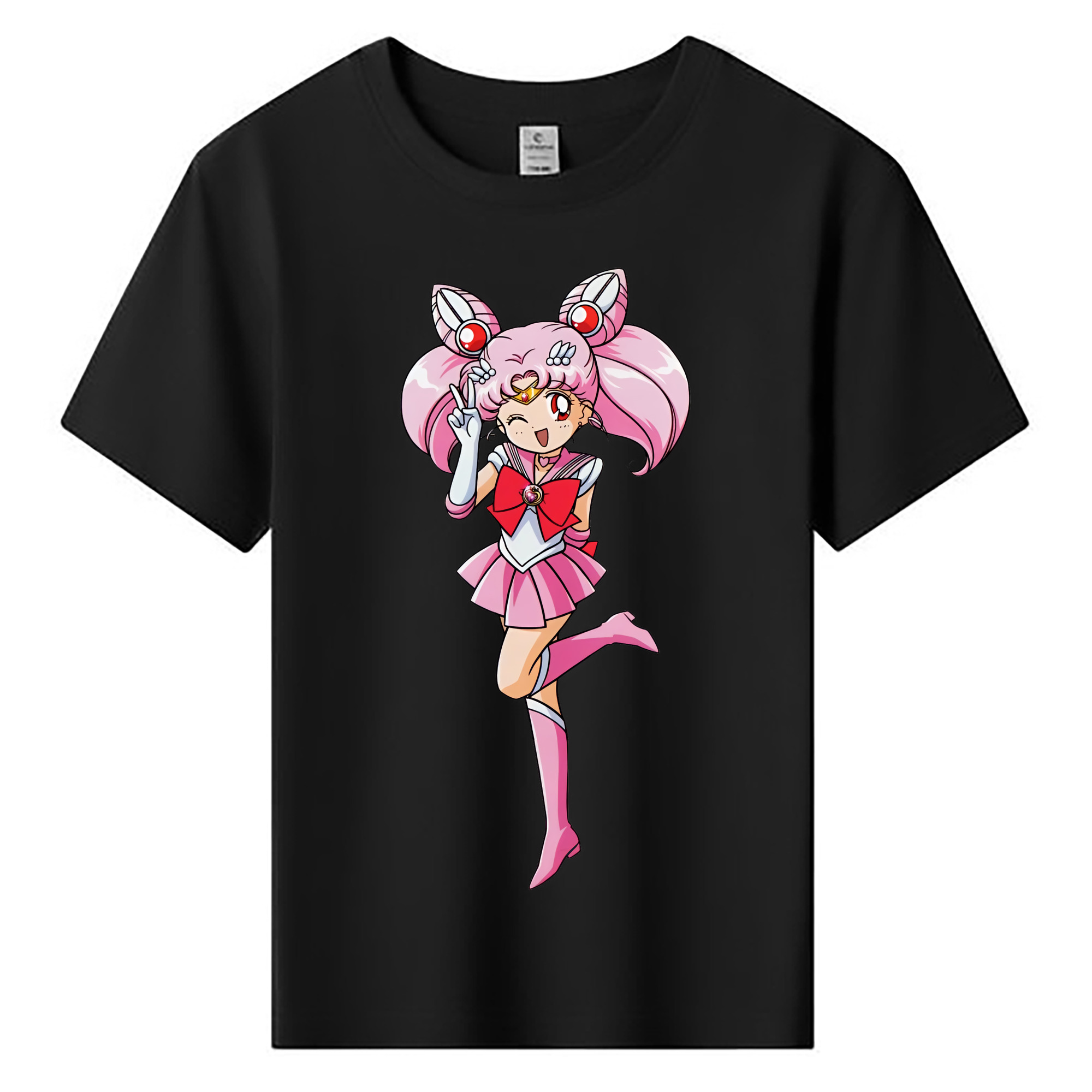 （画像用） 美少女戦士セーラームーン ちびうさ Sailor Moon Chibiusa Tsukino Usagi Small Lady Serenity 綿100％キッズTシャツ（フロントプリント）