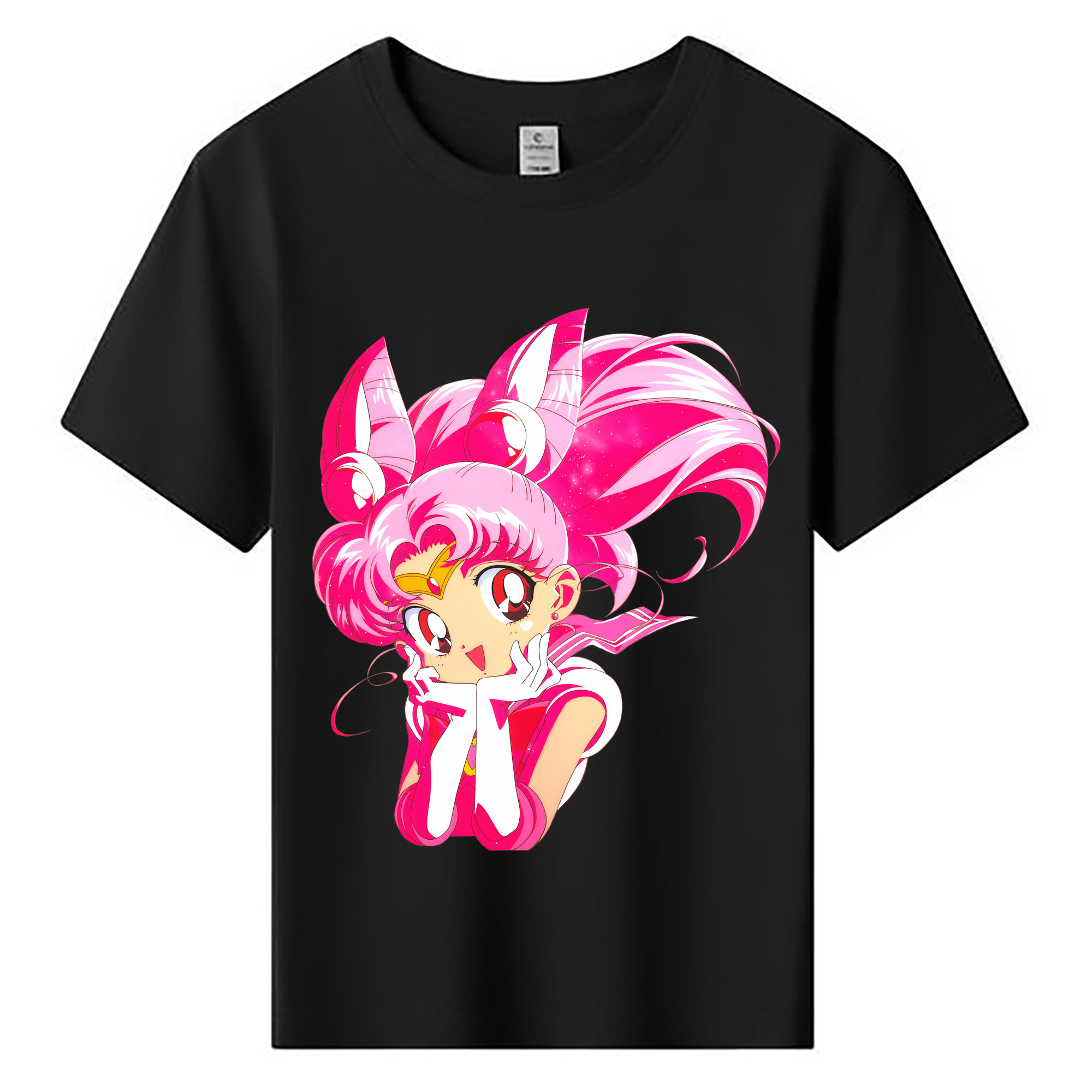 （画像用） 美少女戦士セーラームーン ちびうさ Sailor Moon Chibiusa Tsukino Usagi Small Lady Serenity 綿100％キッズTシャツ（フロントプリント）