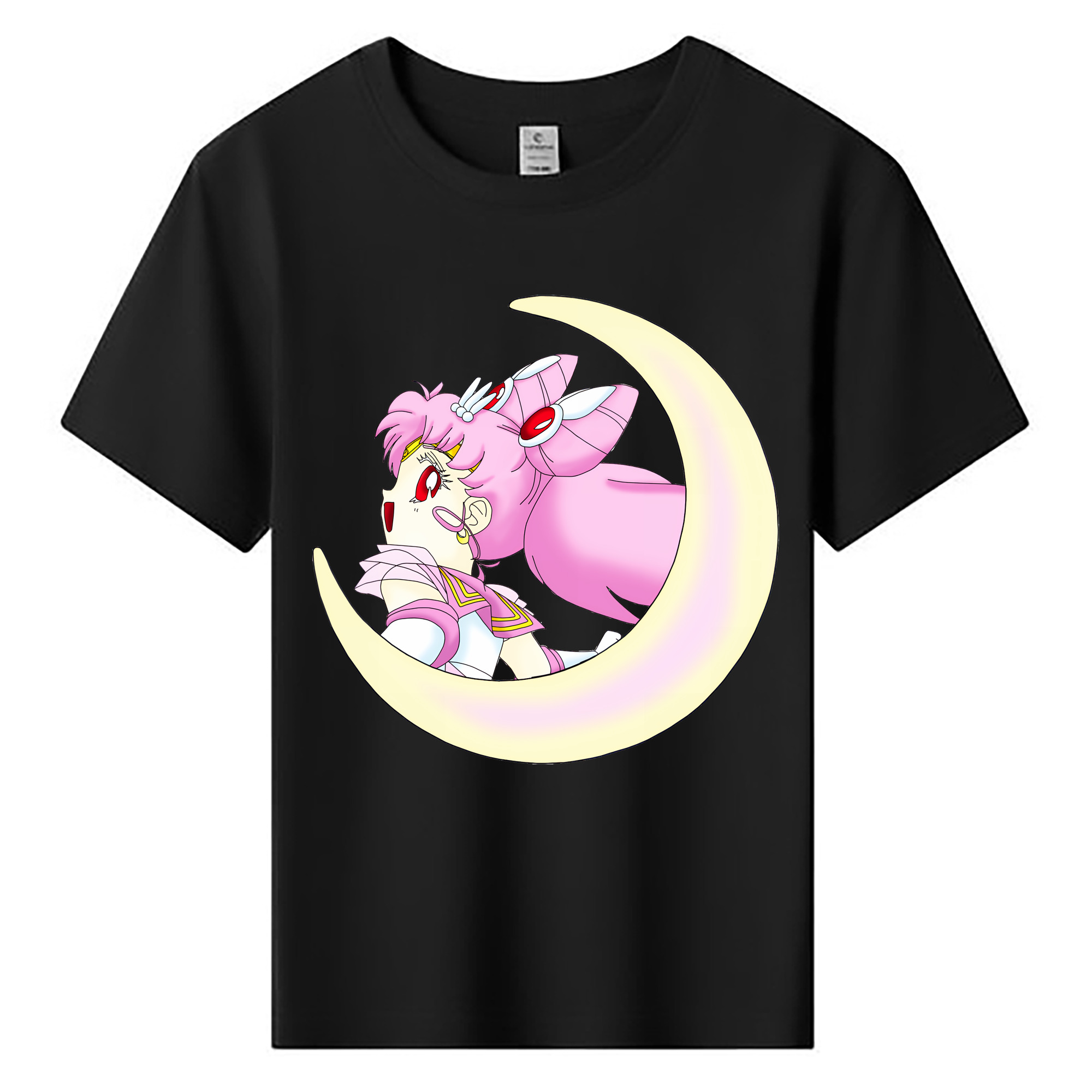（画像用） 美少女戦士セーラームーン ちびうさ Sailor Moon Chibiusa Tsukino Usagi Small Lady Serenity 綿100％キッズTシャツ（フロントプリント）