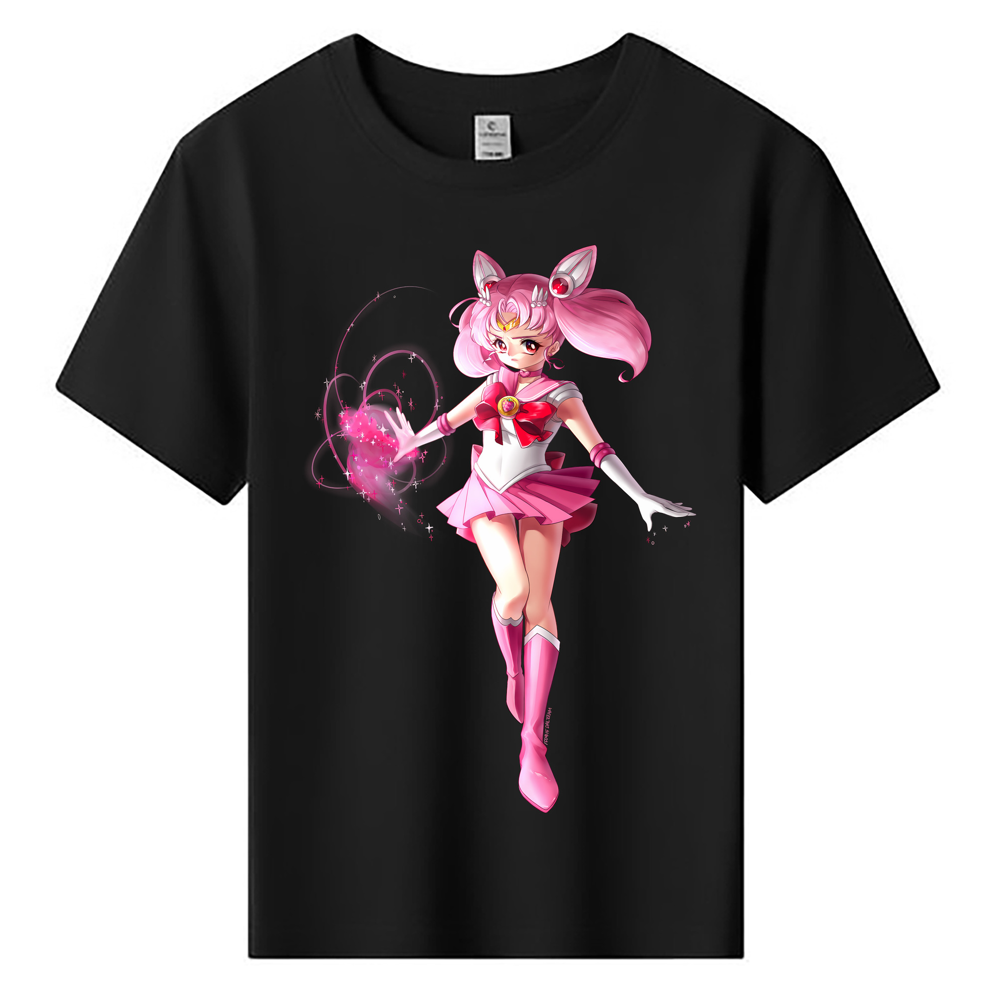 （画像用） 美少女戦士セーラームーン ちびうさ Sailor Moon Chibiusa Tsukino Usagi Small Lady Serenity 綿100％キッズTシャツ（フロントプリント）