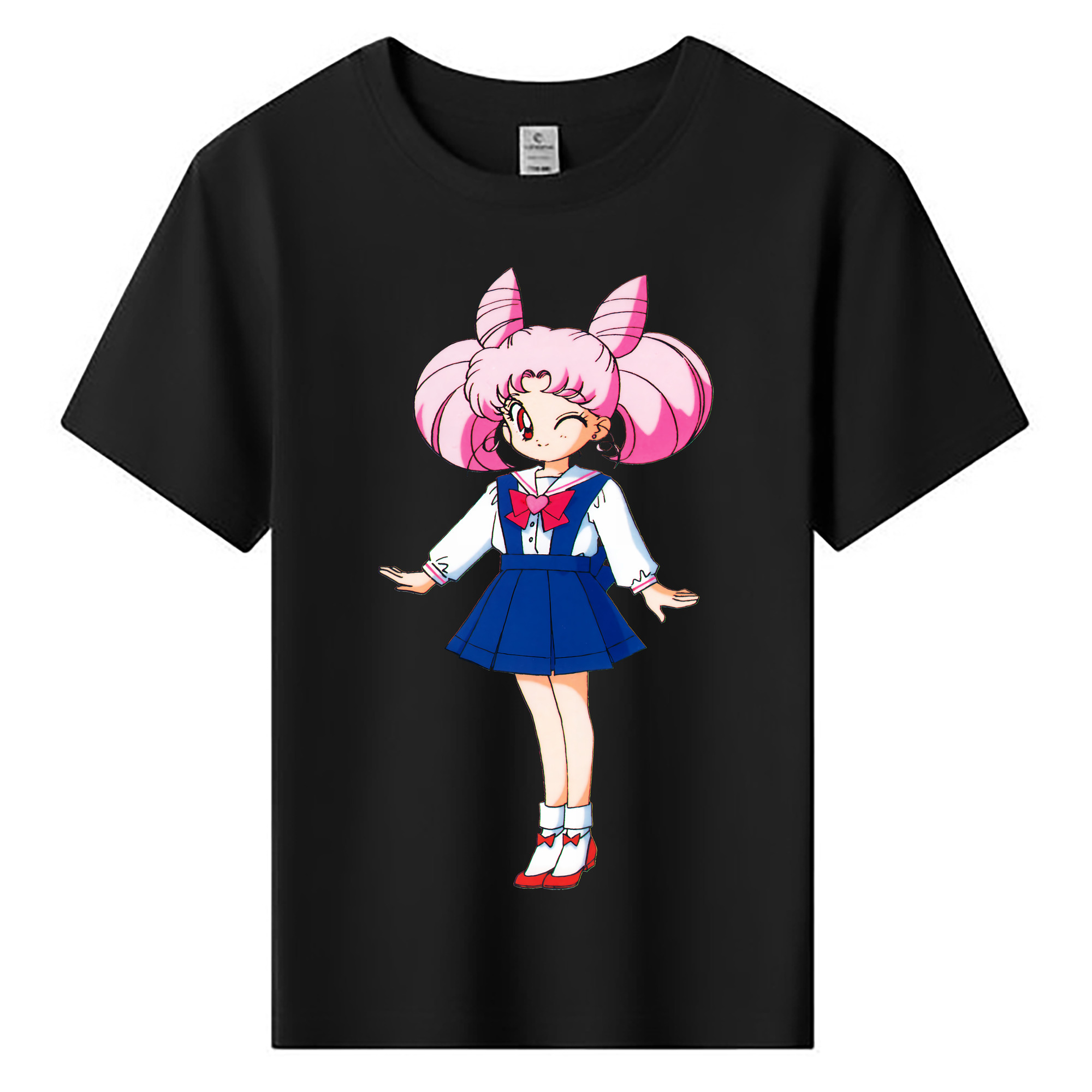 （画像用） 美少女戦士セーラームーン ちびうさ Sailor Moon Chibiusa Tsukino Usagi Small Lady Serenity 綿100％キッズTシャツ（フロントプリント）