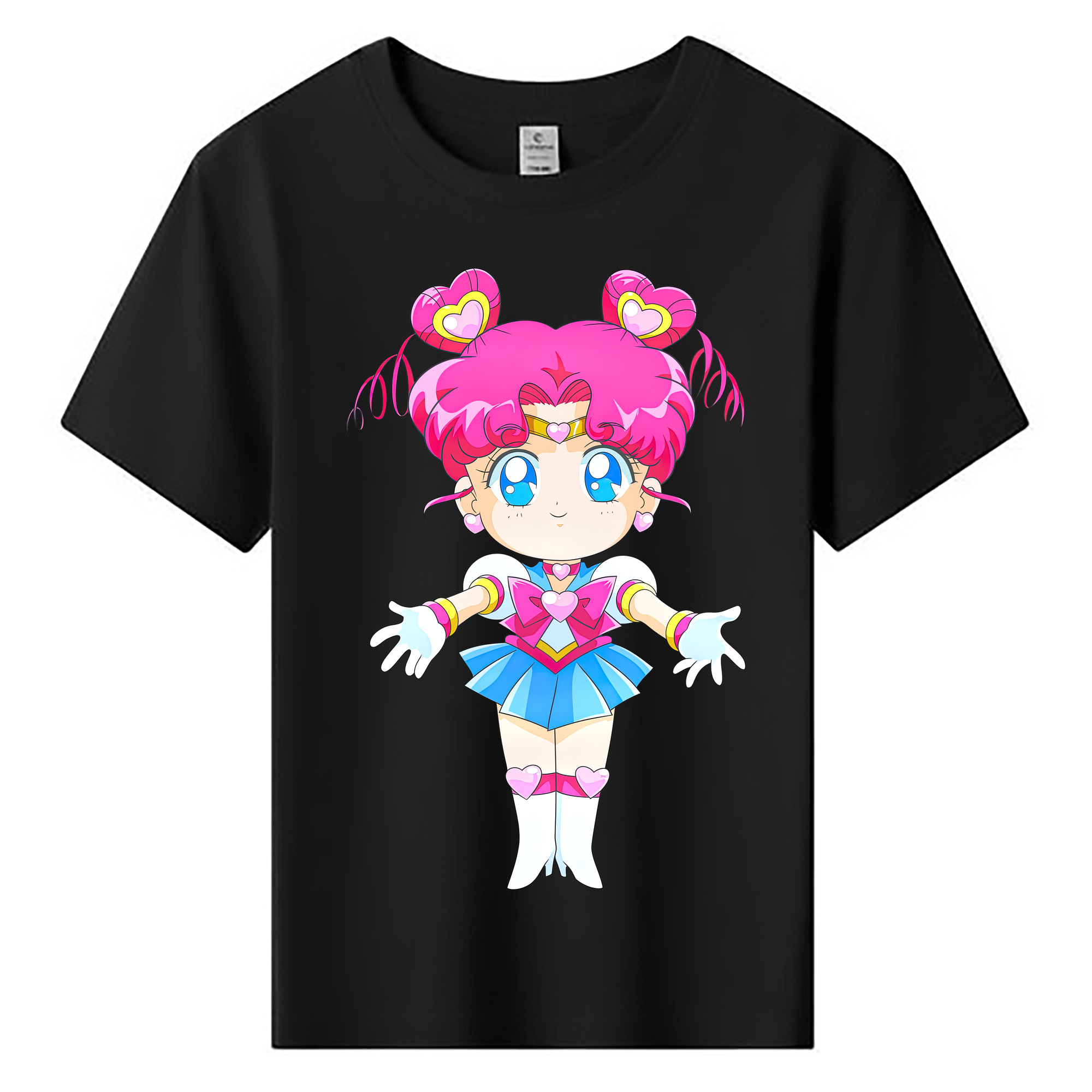 （画像用） 美少女戦士セーラームーン ちびうさ Sailor Moon Chibiusa Tsukino Usagi Small Lady Serenity 綿100％キッズTシャツ（フロントプリント）