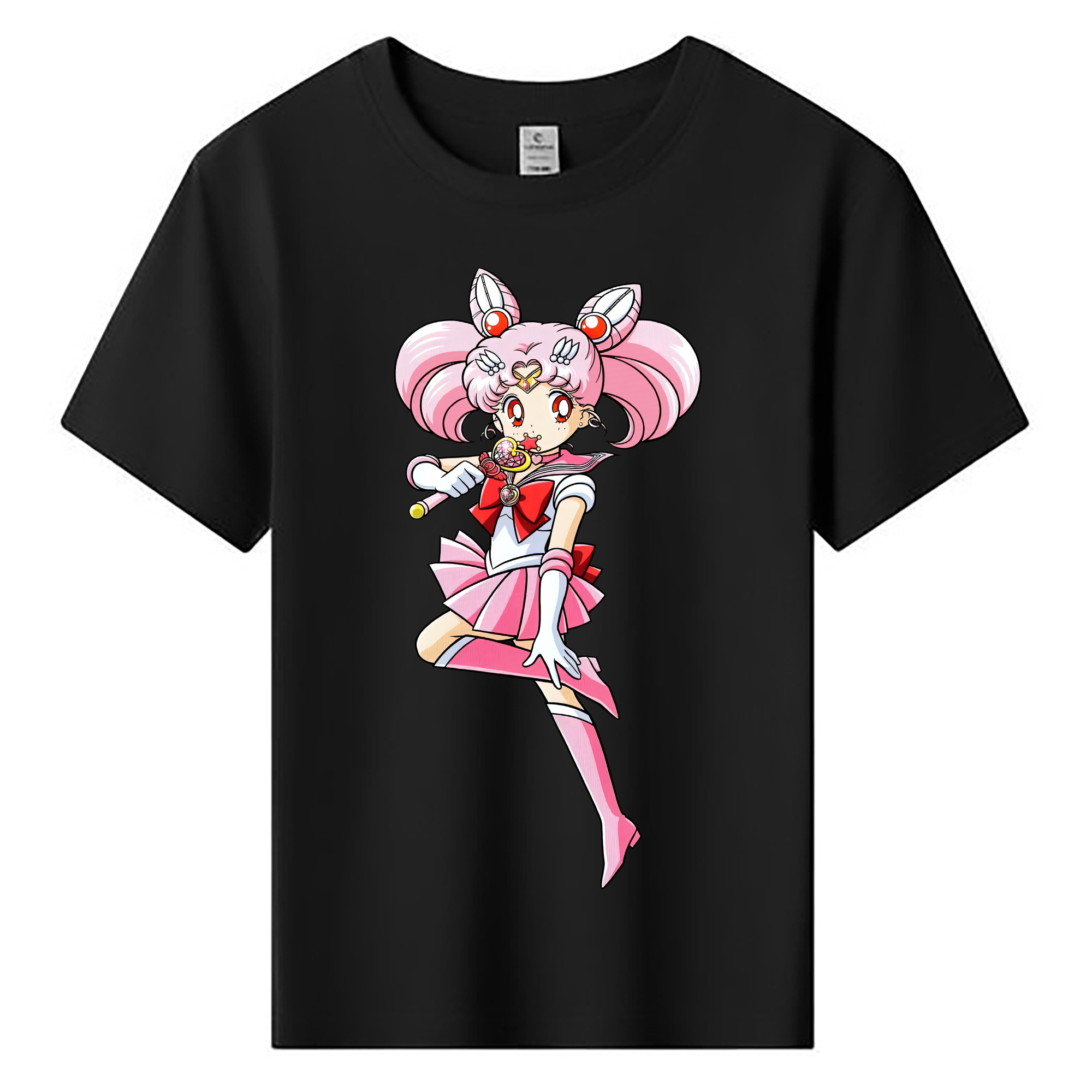 （画像用） 美少女戦士セーラームーン ちびうさ Sailor Moon Chibiusa Tsukino Usagi Small Lady Serenity 綿100％キッズTシャツ（フロントプリント）