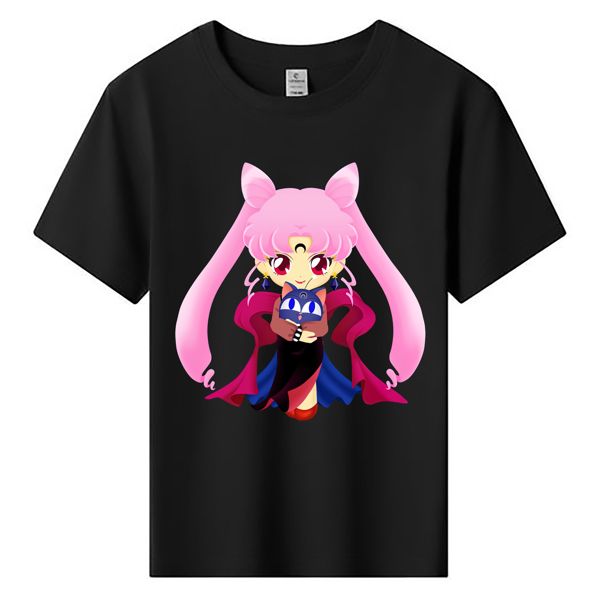（画像用） 美少女戦士セーラームーン ちびうさ Sailor Moon Chibiusa Tsukino Usagi Small Lady Serenity 綿100％キッズTシャツ（フロントプリント）