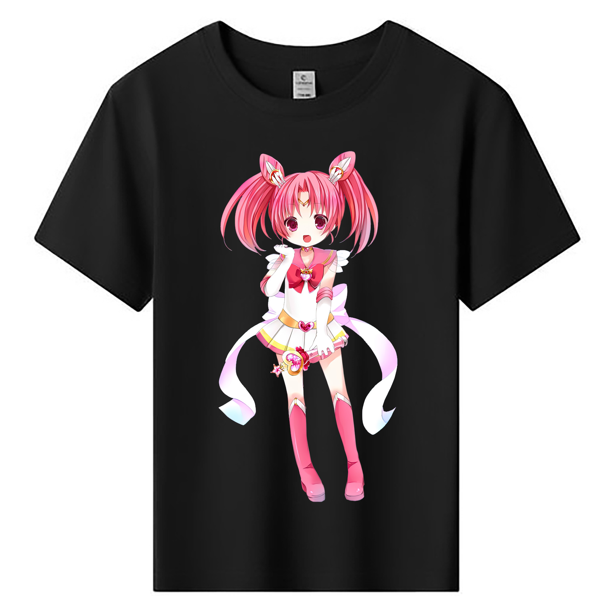 （画像用） 美少女戦士セーラームーン ちびうさ Sailor Moon Chibiusa Tsukino Usagi Small Lady Serenity 綿100％キッズTシャツ（フロントプリント）