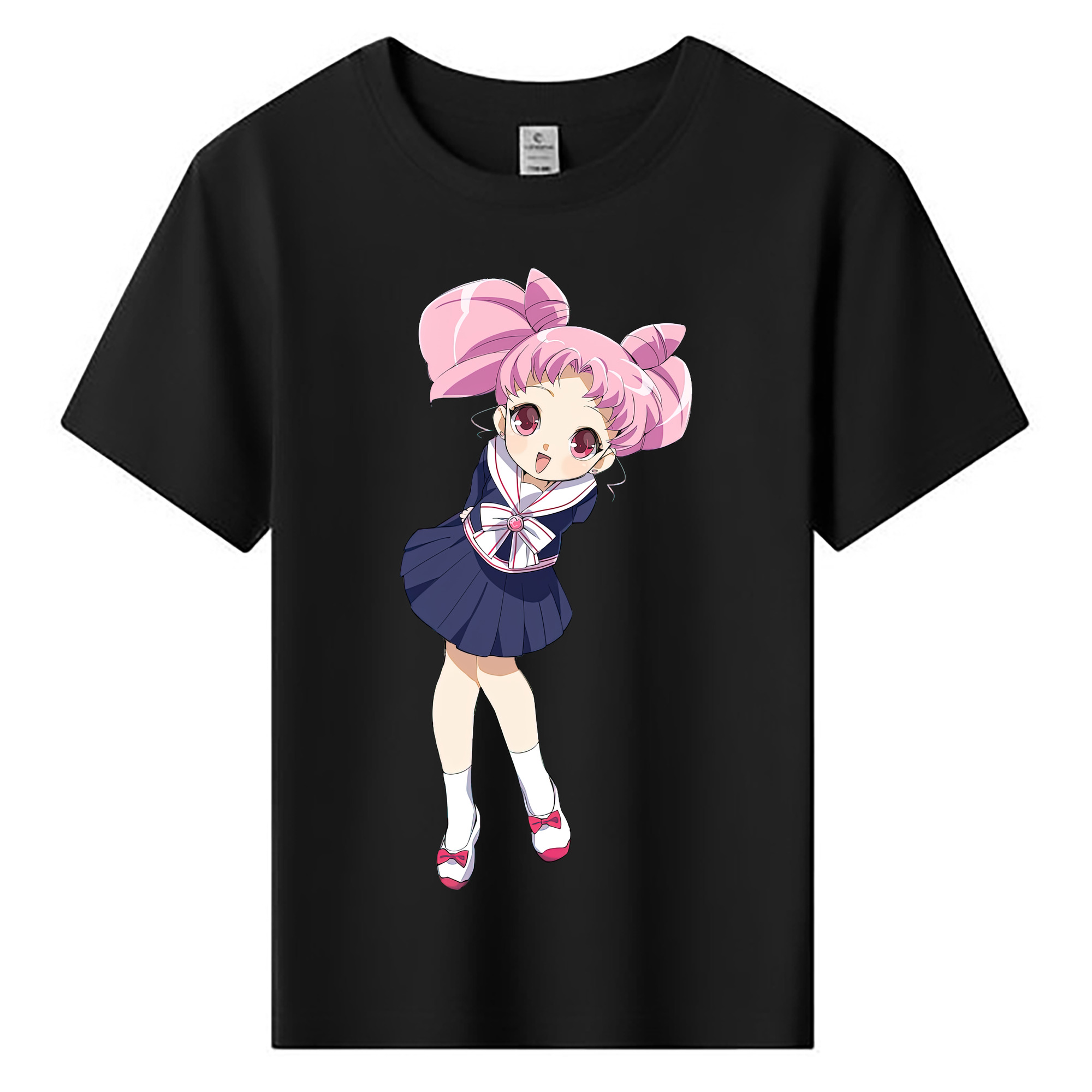 （画像用） 美少女戦士セーラームーン ちびうさ Sailor Moon Chibiusa Tsukino Usagi Small Lady Serenity 綿100％キッズTシャツ（フロントプリント）
