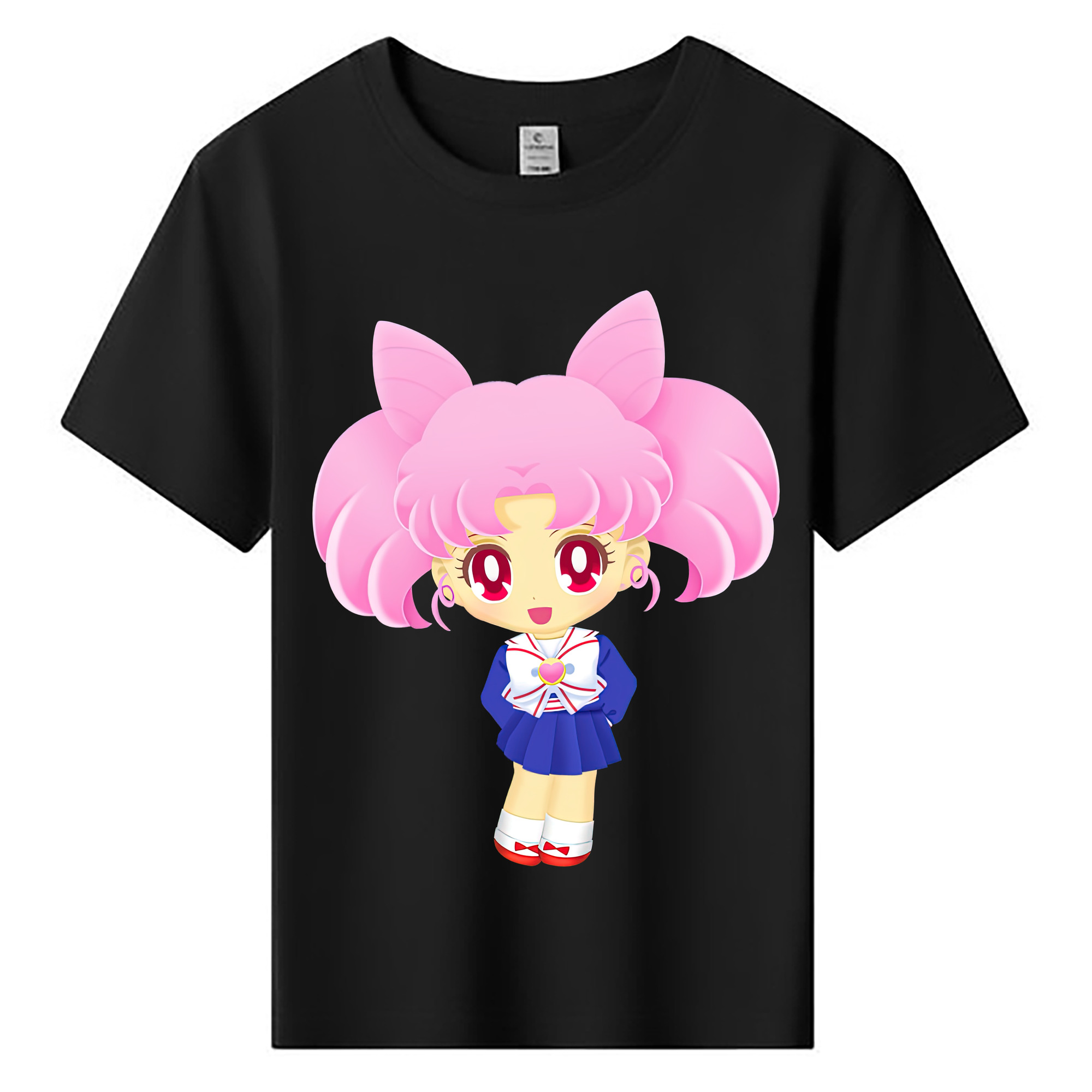 （画像用） 美少女戦士セーラームーン ちびうさ Sailor Moon Chibiusa Tsukino Usagi Small Lady Serenity 綿100％キッズTシャツ（フロントプリント）