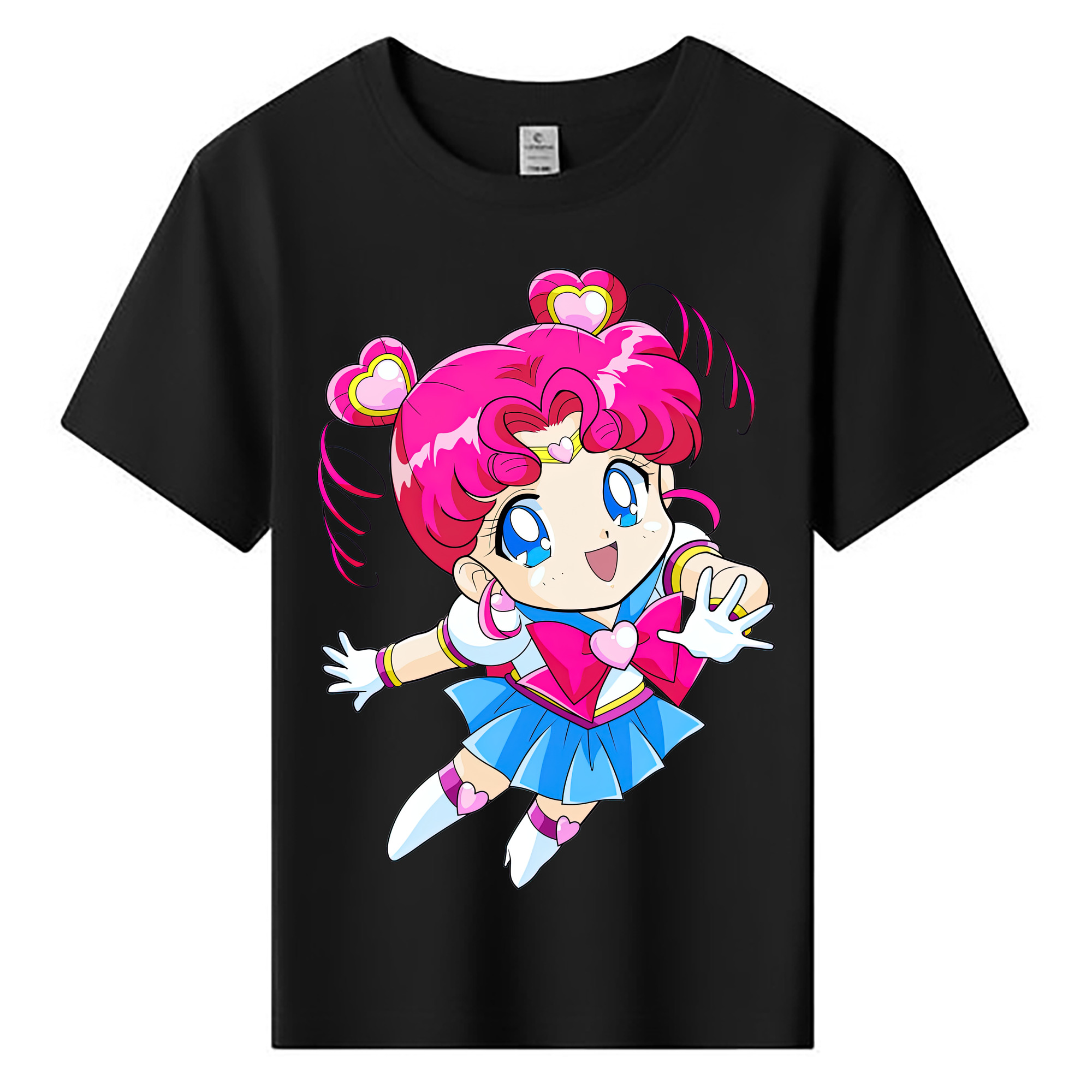 （画像用） 美少女戦士セーラームーン ちびうさ Sailor Moon Chibiusa Tsukino Usagi Small Lady Serenity 綿100％キッズTシャツ（フロントプリント）