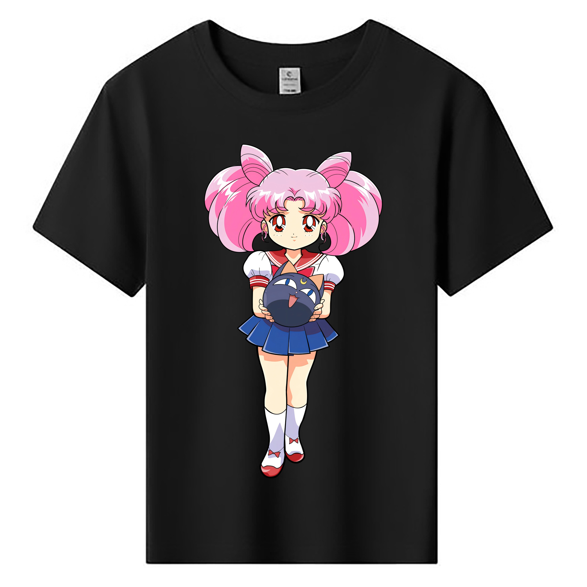 （画像用） 美少女戦士セーラームーン ちびうさ Sailor Moon Chibiusa Tsukino Usagi Small Lady Serenity 綿100％キッズTシャツ（フロントプリント）