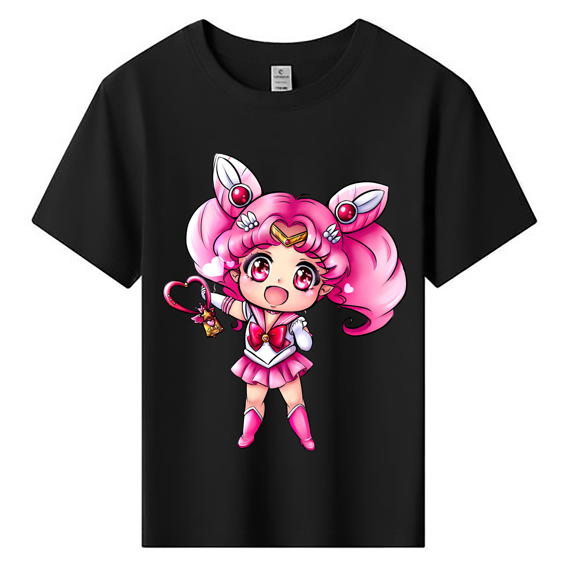 （画像用） 美少女戦士セーラームーン ちびうさ Sailor Moon Chibiusa Tsukino Usagi Small Lady Serenity 綿100％キッズTシャツ（フロントプリント）