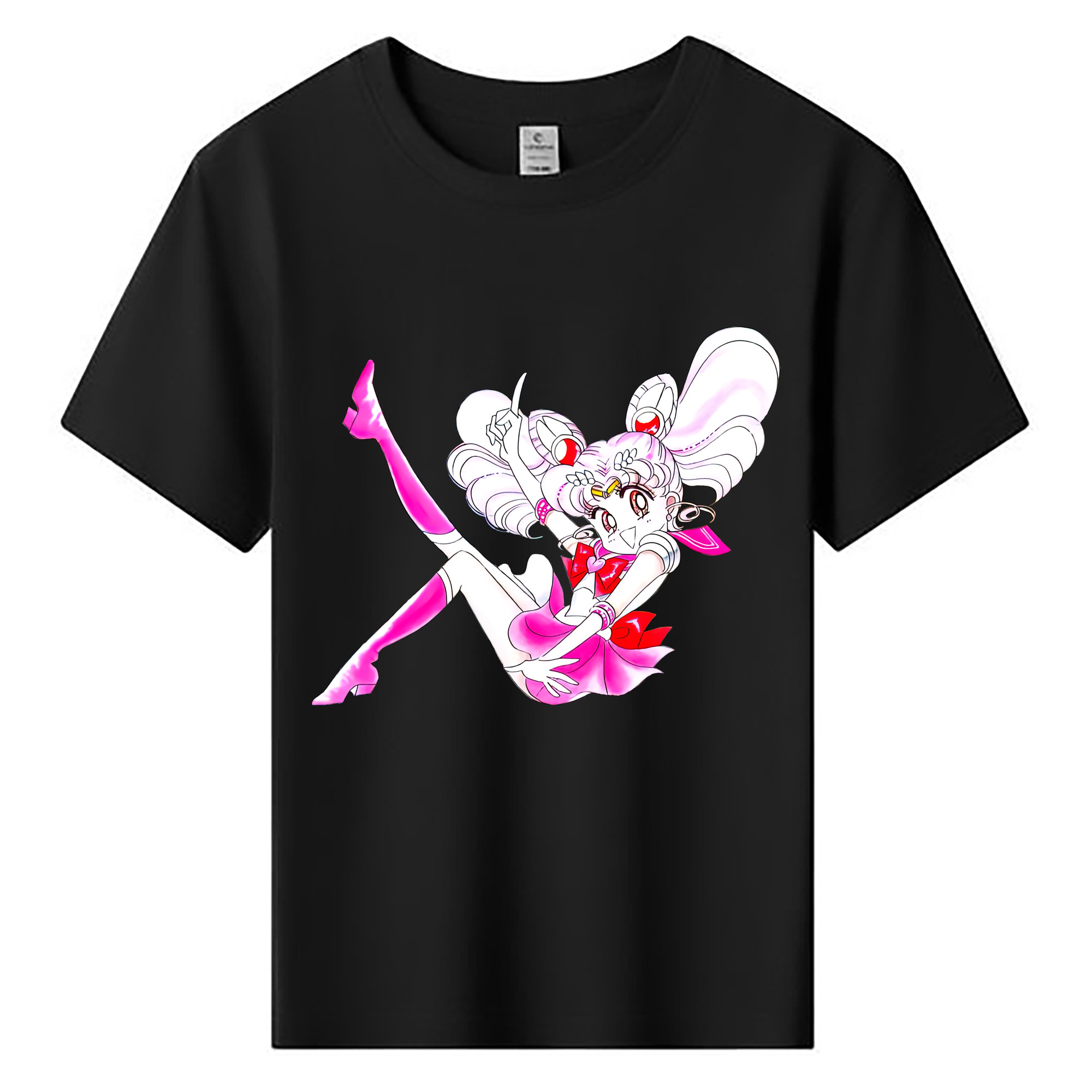 （画像用） 美少女戦士セーラームーン ちびうさ Sailor Moon Chibiusa Tsukino Usagi Small Lady Serenity 綿100％キッズTシャツ（フロントプリント）