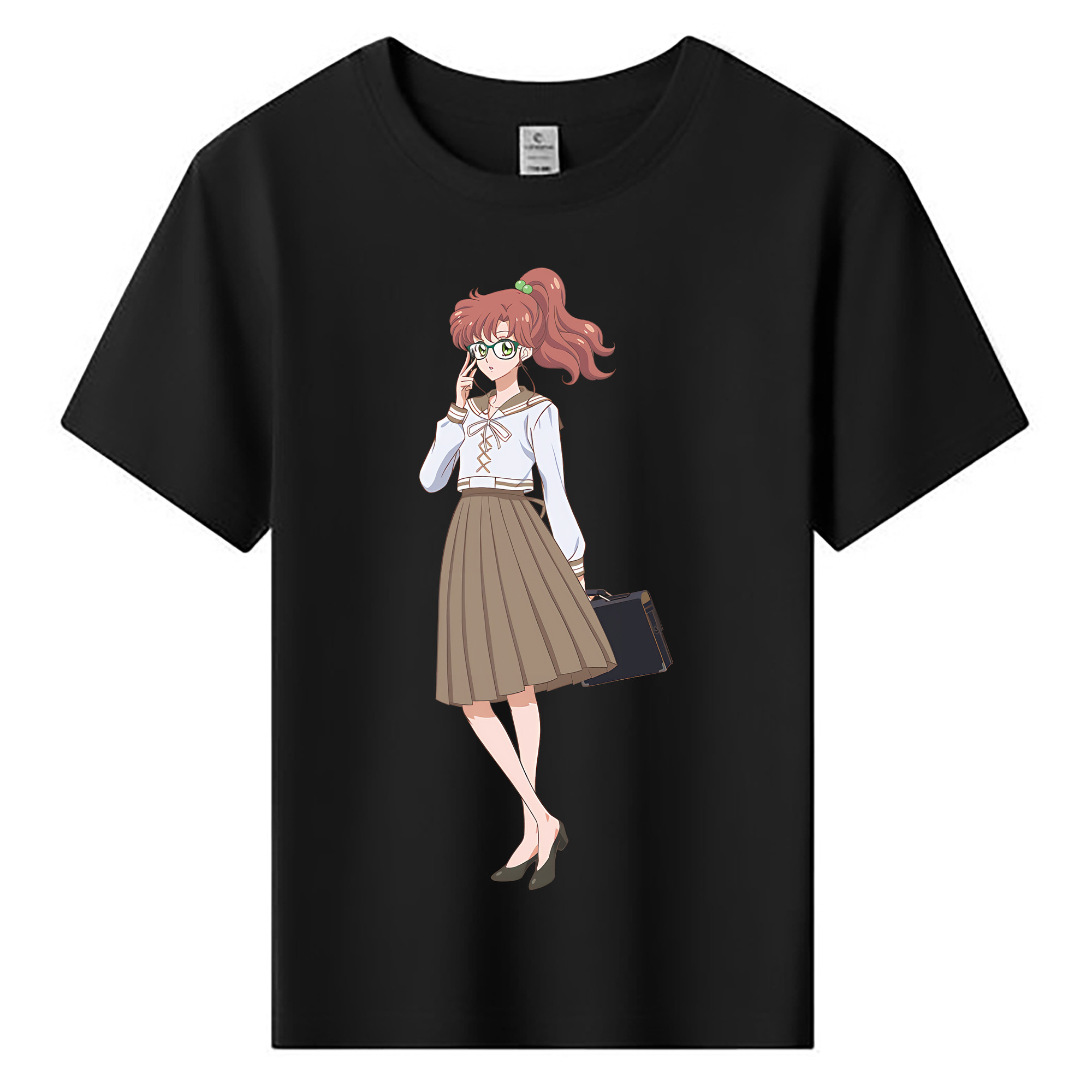 （画像用） 美少女戦士セーラームーン 木野 まこと きの まこと Sailor Moon Kino Makoto （セーラージュピター；Sailor Jupiter） 綿100％キッズTシャツ（フロントプリント）