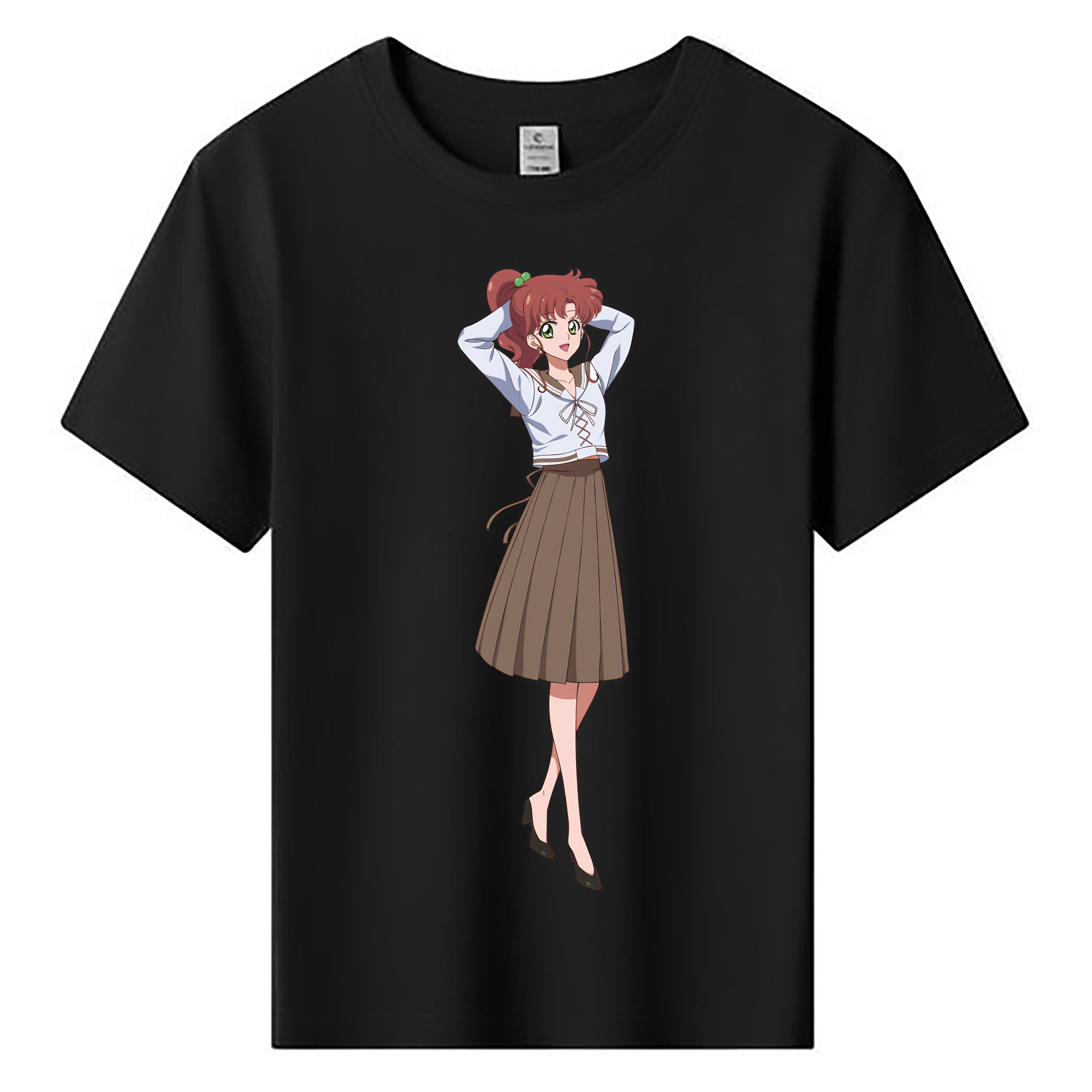 （画像用） 美少女戦士セーラームーン 木野 まこと きの まこと Sailor Moon Kino Makoto （セーラージュピター；Sailor Jupiter） 綿100％キッズTシャツ（フロントプリント）