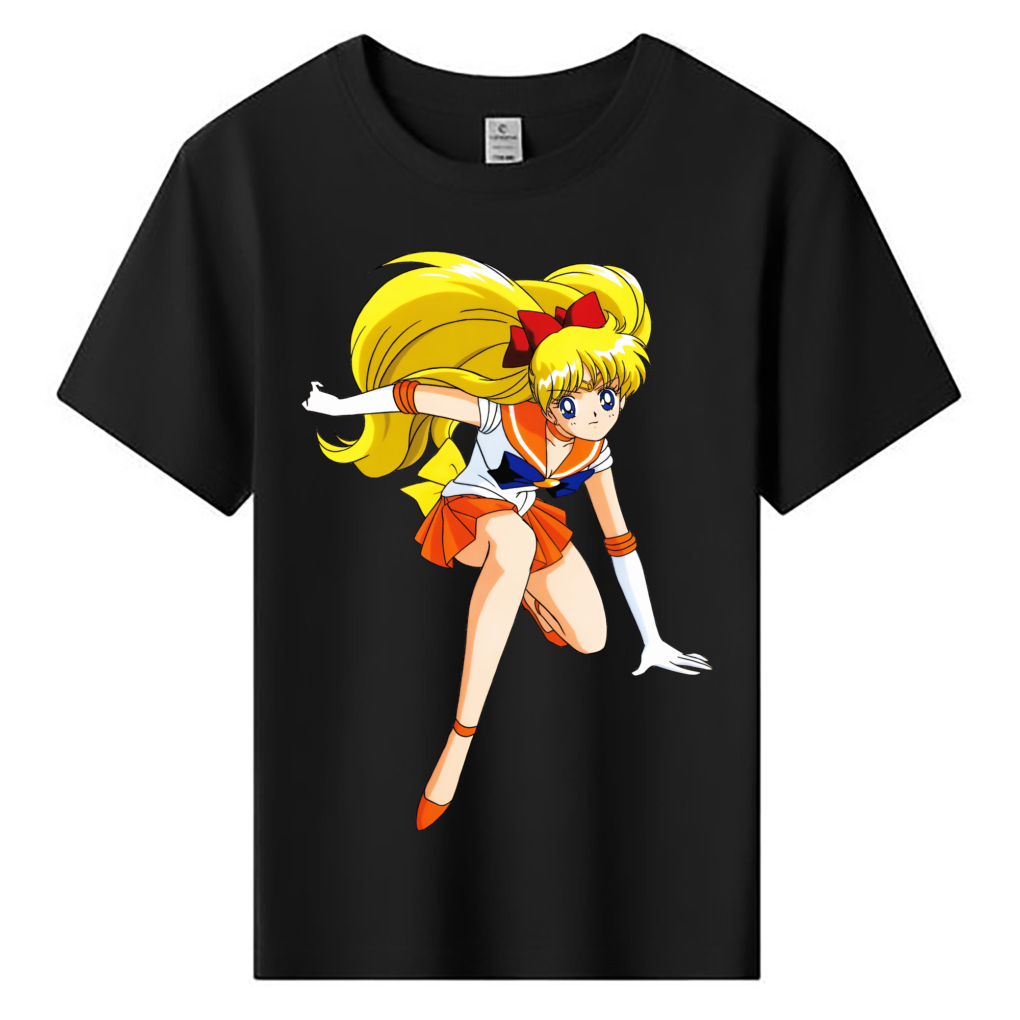 （画像用） 美少女戦士セーラームーン 愛野 美奈子 あいの みなこ Sailor Moon Aino Minako 綿100％キッズTシャツ（フロントプリント）