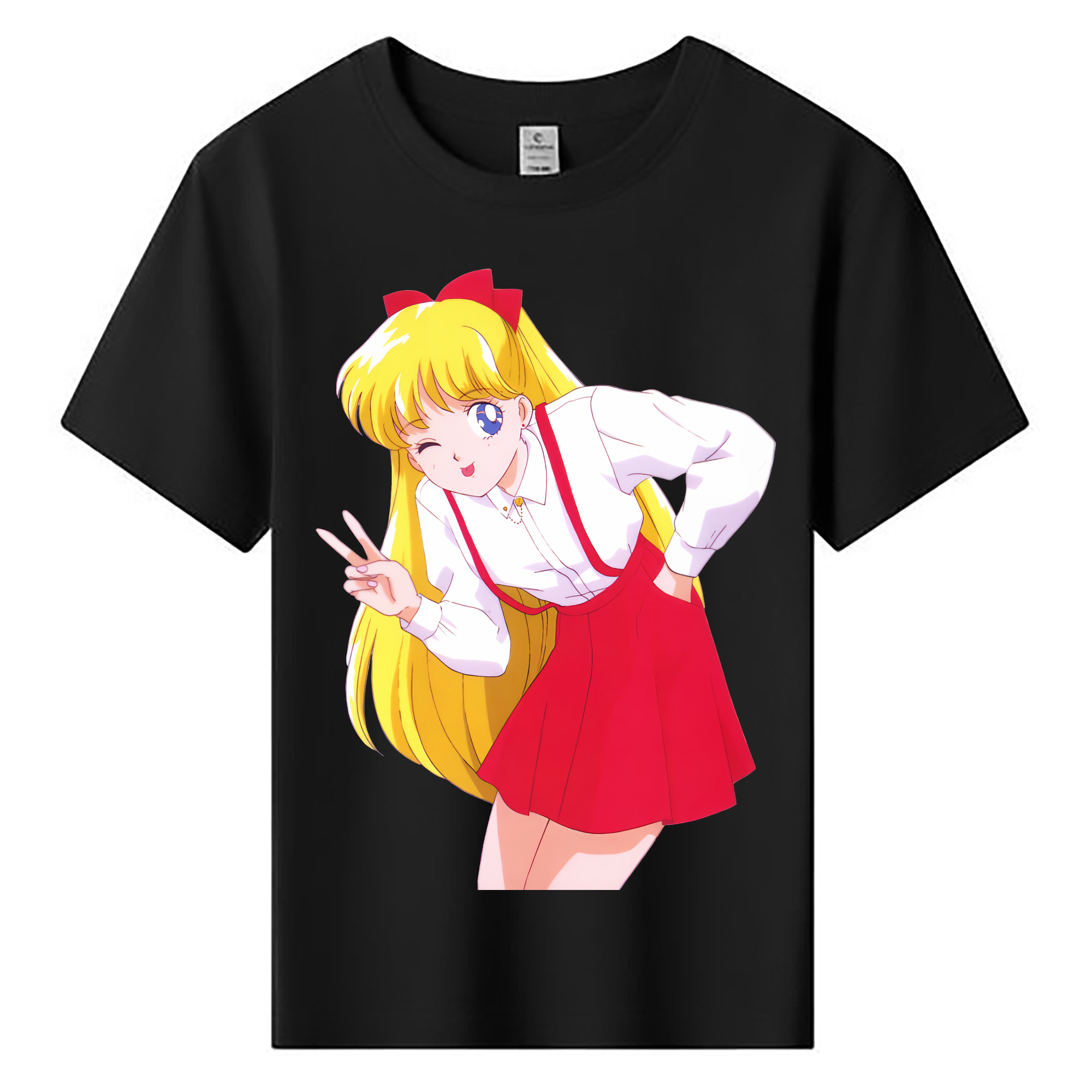 （画像用） 美少女戦士セーラームーン 愛野 美奈子 あいの みなこ Sailor Moon Aino Minako 綿100％キッズTシャツ（フロントプリント）