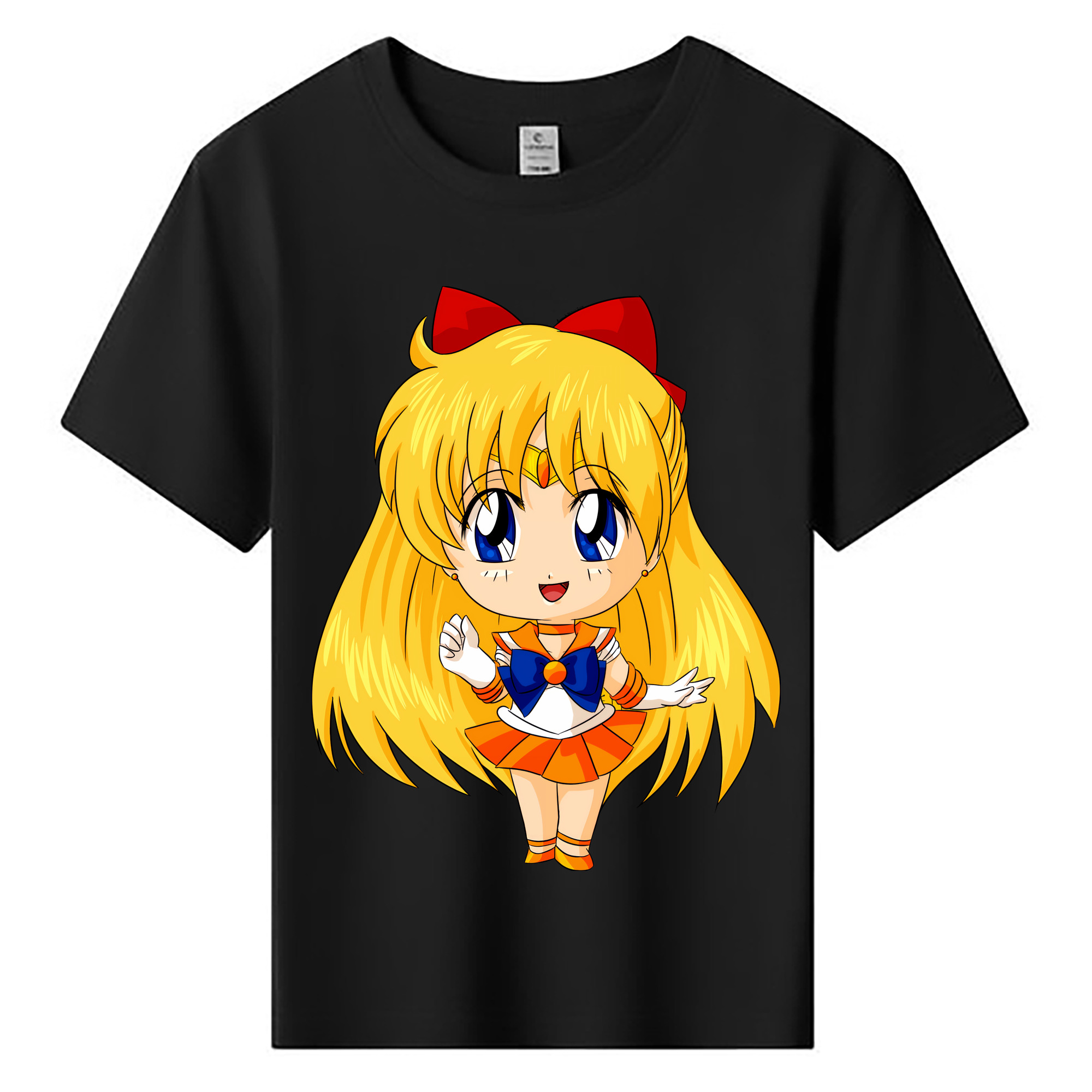（画像用） 美少女戦士セーラームーン 愛野 美奈子 あいの みなこ Sailor Moon Aino Minako 綿100％キッズTシャツ（フロントプリント）