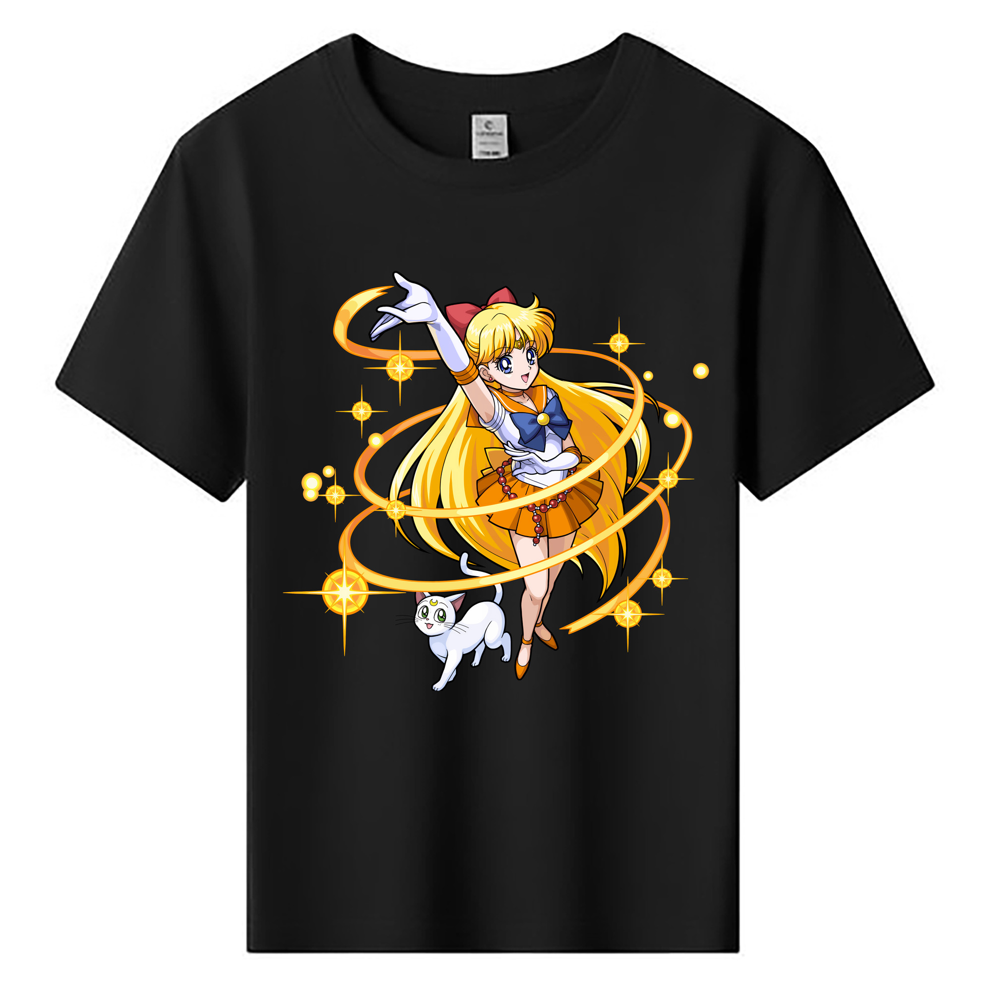 （画像用） 美少女戦士セーラームーン 愛野 美奈子 あいの みなこ Sailor Moon Aino Minako 綿100％キッズTシャツ（フロントプリント）