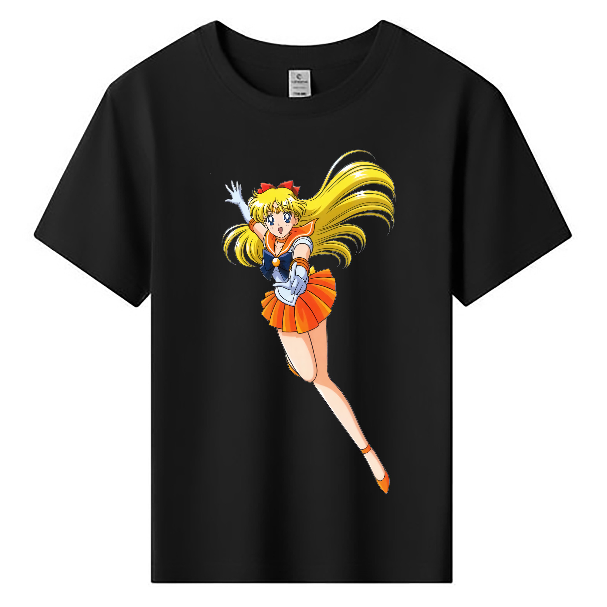 （画像用） 美少女戦士セーラームーン 愛野 美奈子 あいの みなこ Sailor Moon Aino Minako 綿100％キッズTシャツ（フロントプリント）