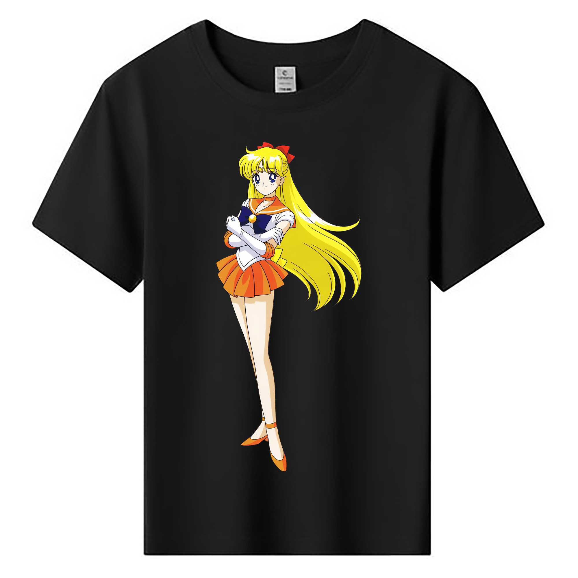 （画像用） 美少女戦士セーラームーン 愛野 美奈子 あいの みなこ Sailor Moon Aino Minako 綿100％キッズTシャツ（フロントプリント）