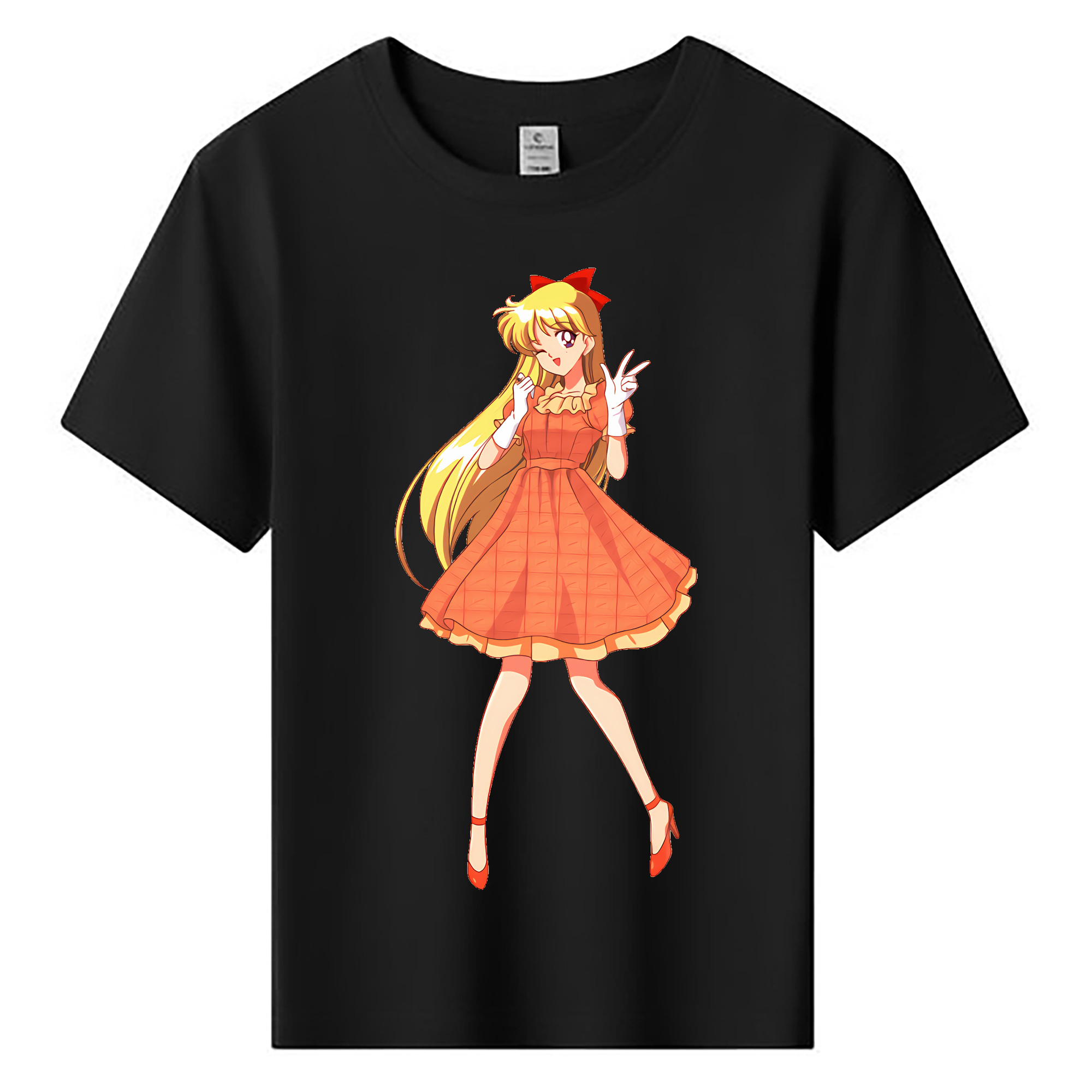 （画像用） 美少女戦士セーラームーン 愛野 美奈子 あいの みなこ Sailor Moon Aino Minako 綿100％キッズTシャツ（フロントプリント）