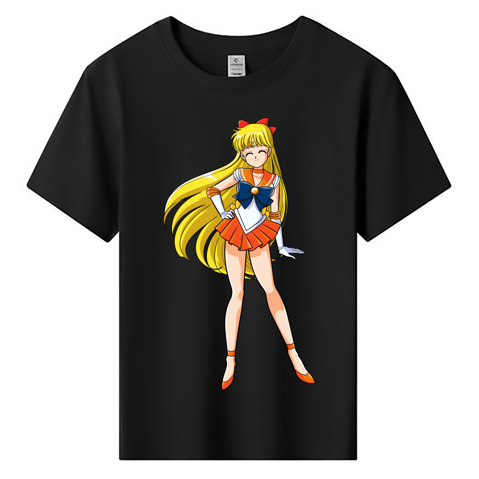 （画像用） 美少女戦士セーラームーン 愛野 美奈子 あいの みなこ Sailor Moon Aino Minako 綿100％キッズTシャツ（フロントプリント）