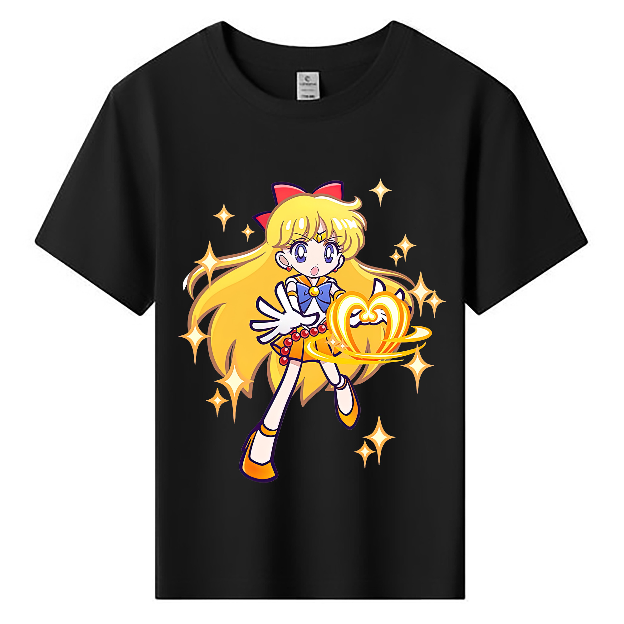 （画像用） 美少女戦士セーラームーン 愛野 美奈子 あいの みなこ Sailor Moon Aino Minako 綿100％キッズTシャツ（フロントプリント）