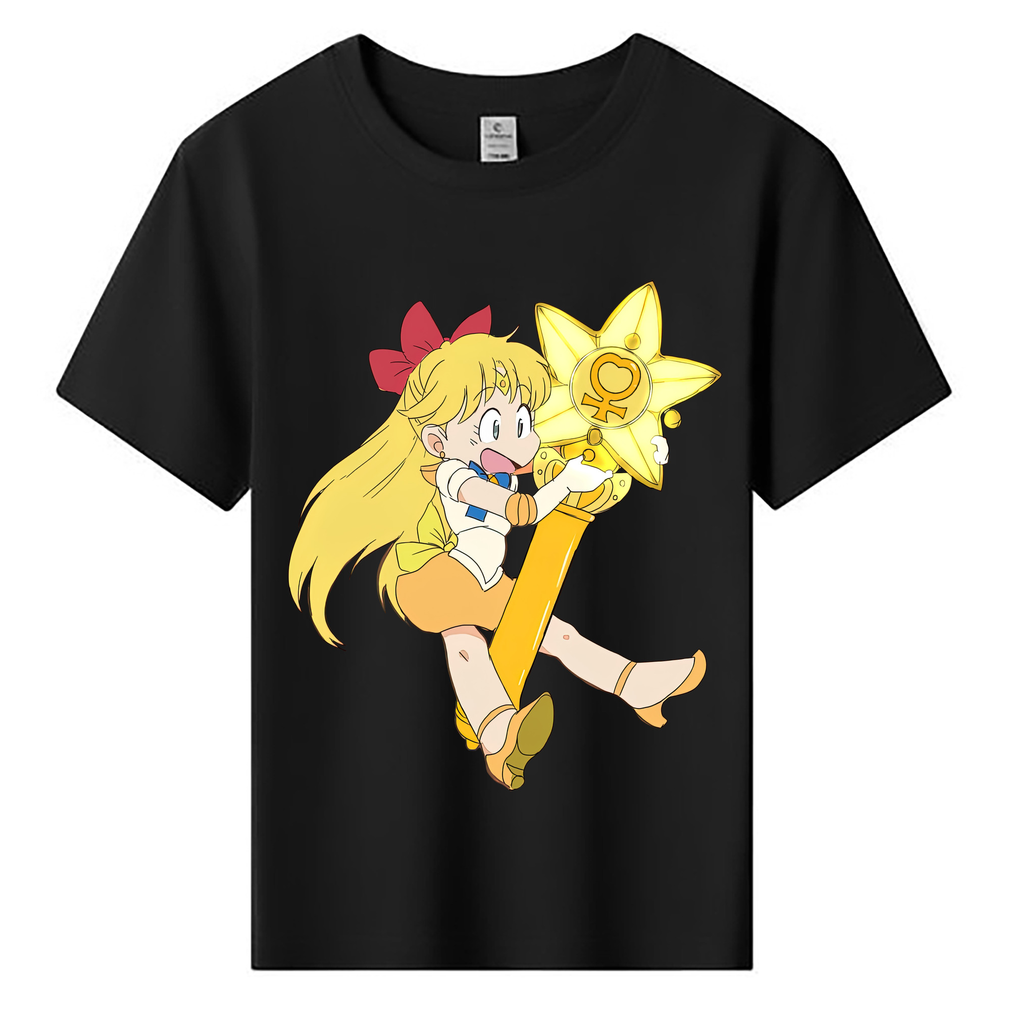 （画像用） 美少女戦士セーラームーン 愛野 美奈子 あいの みなこ Sailor Moon Aino Minako 綿100％キッズTシャツ（フロントプリント）