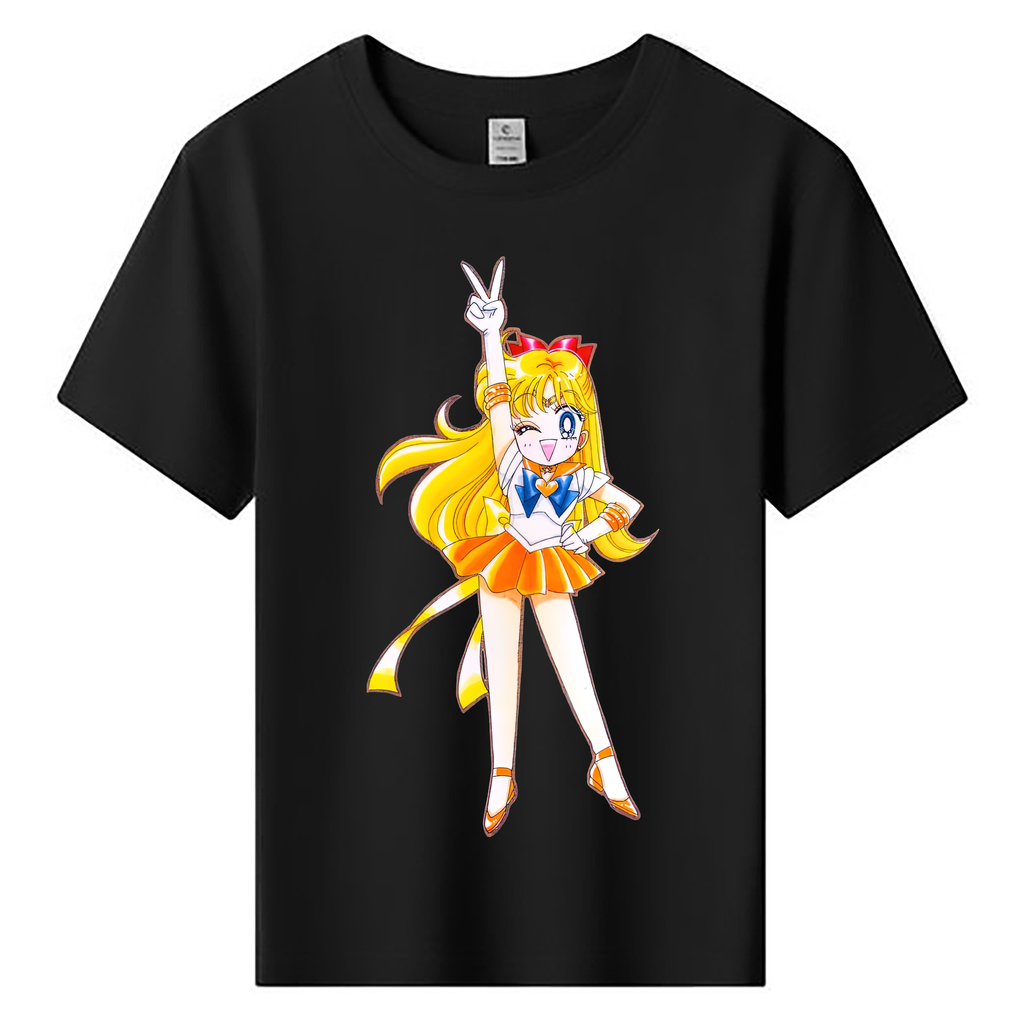 （画像用） 美少女戦士セーラームーン 愛野 美奈子 あいの みなこ Sailor Moon Aino Minako 綿100％キッズTシャツ（フロントプリント）