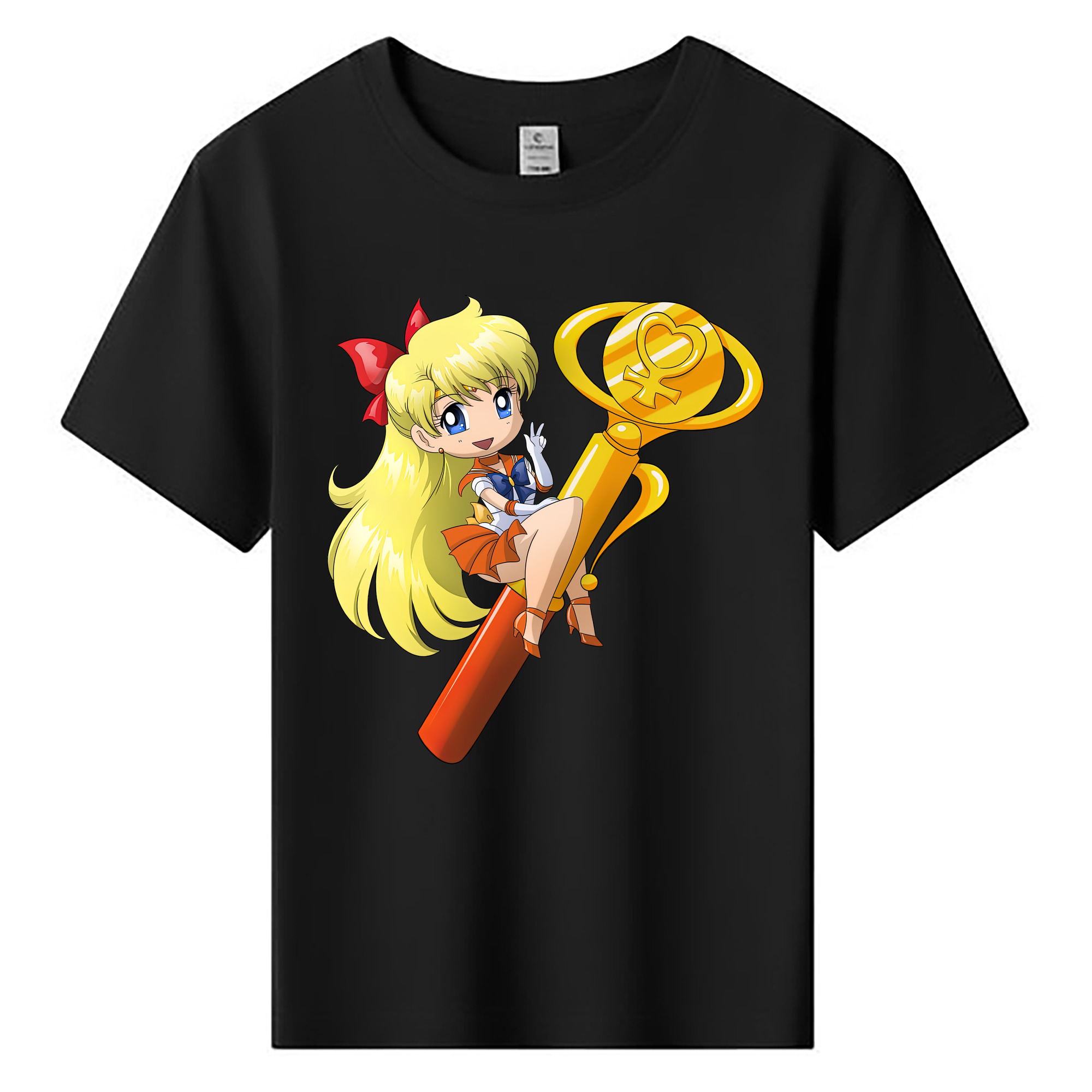 （画像用） 美少女戦士セーラームーン 愛野 美奈子 あいの みなこ Sailor Moon Aino Minako 綿100％キッズTシャツ（フロントプリント）