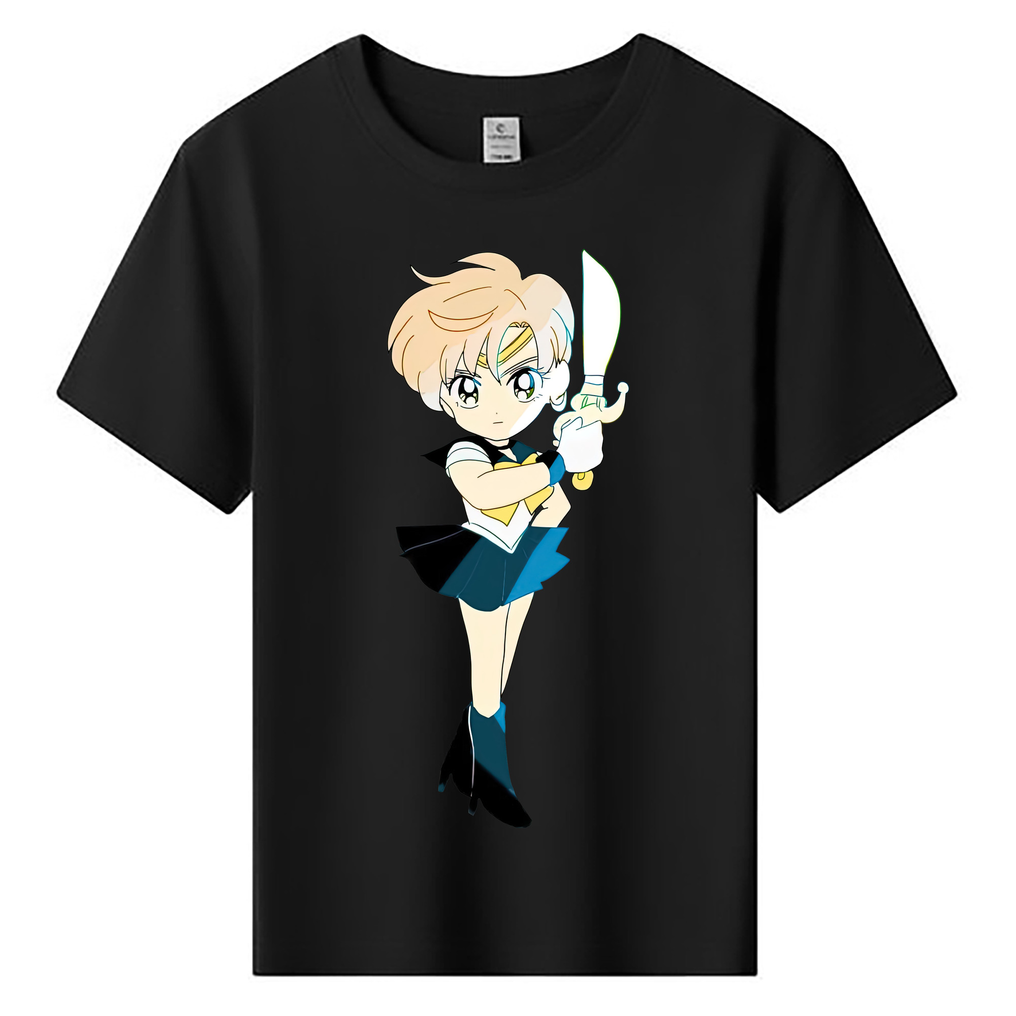 （画像用） 美少女戦士セーラームーン 天王はるか Sailor Moon Tenoh Haruka 綿100％キッズTシャツ（フロントプリント）