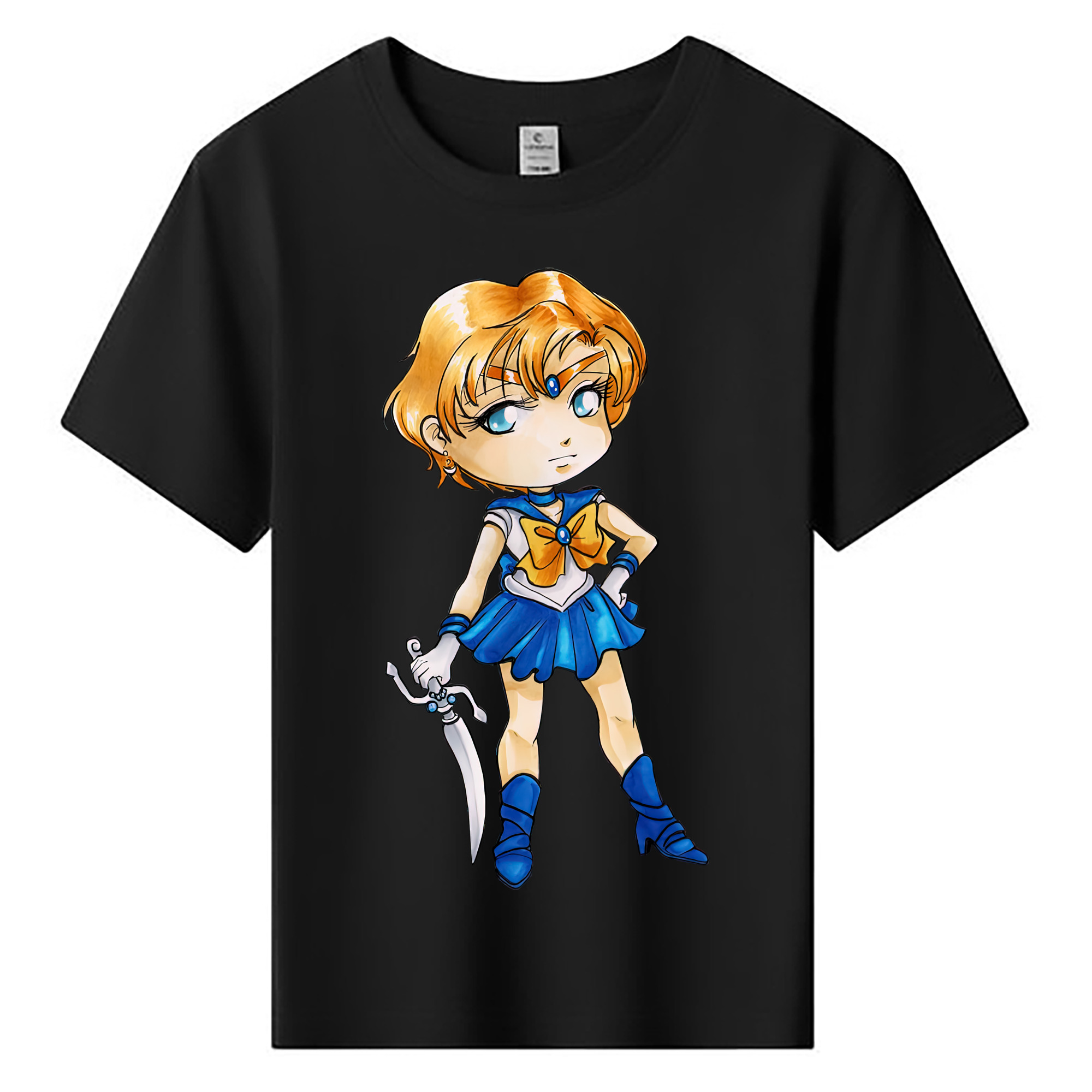 （画像用） 美少女戦士セーラームーン 天王はるか Sailor Moon Tenoh Haruka 綿100％キッズTシャツ（フロントプリント）
