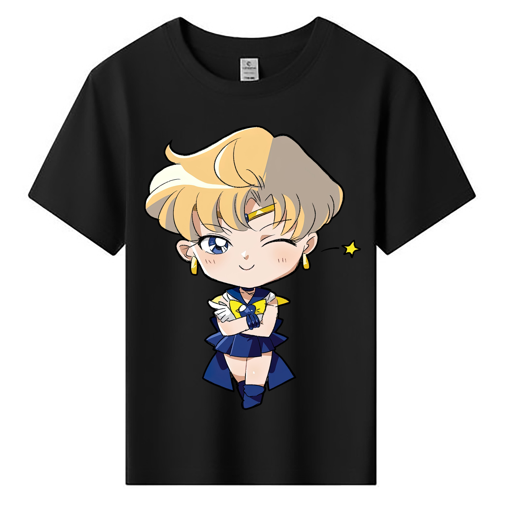 （画像用） 美少女戦士セーラームーン 天王はるか Sailor Moon Tenoh Haruka 綿100％キッズTシャツ（フロントプリント）