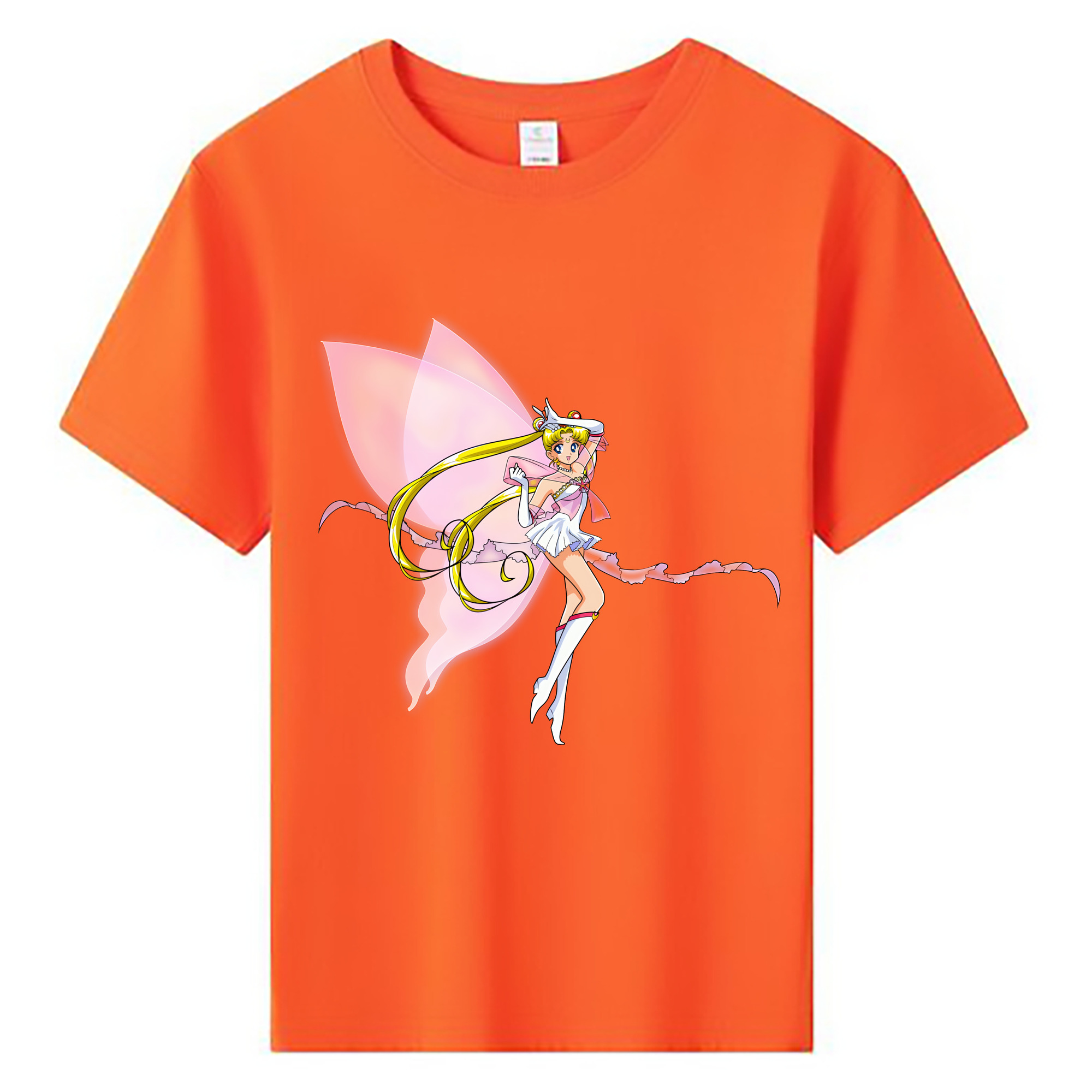 （画像用） 美少女戦士セーラームーン 月野 うさぎ つきの うさぎ Sailor Moon Tsukino Usagi 綿100％キッズTシャツ（フロントプリント）