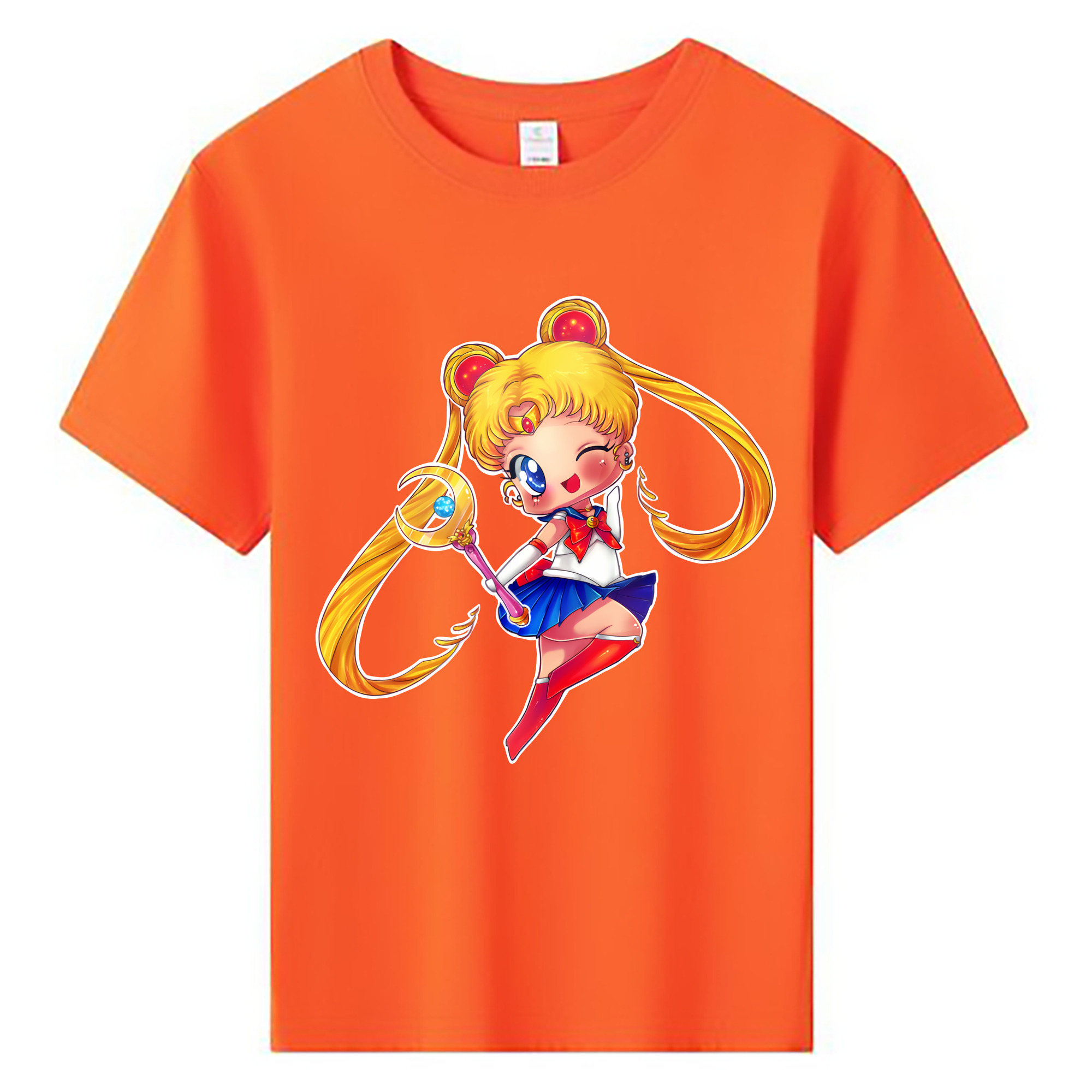 （画像用） 美少女戦士セーラームーン 月野 うさぎ つきの うさぎ Sailor Moon Tsukino Usagi 綿100％キッズTシャツ（フロントプリント）