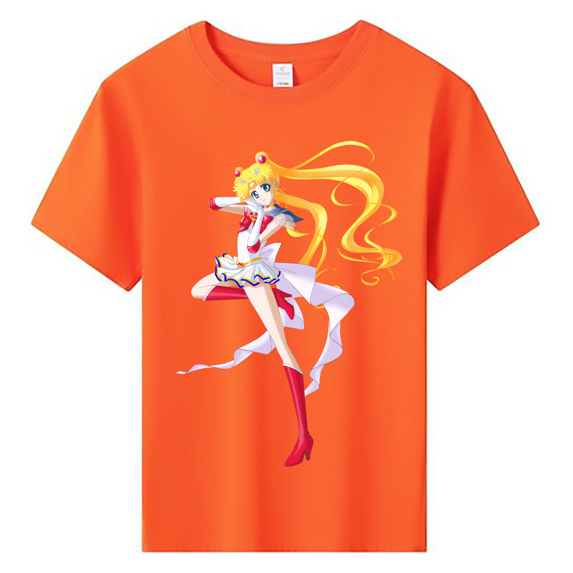 （画像用） 美少女戦士セーラームーン 月野 うさぎ つきの うさぎ Sailor Moon Tsukino Usagi 綿100％キッズTシャツ（フロントプリント）