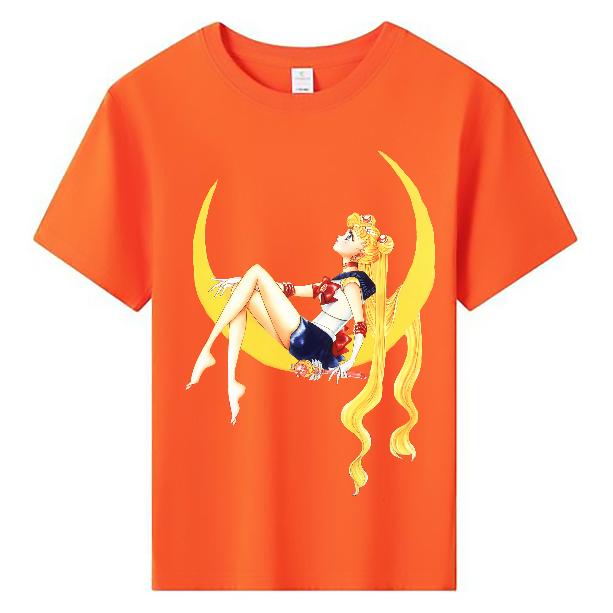 （画像用） 美少女戦士セーラームーン 月野 うさぎ つきの うさぎ Sailor Moon Tsukino Usagi 綿100％キッズTシャツ（フロントプリント）