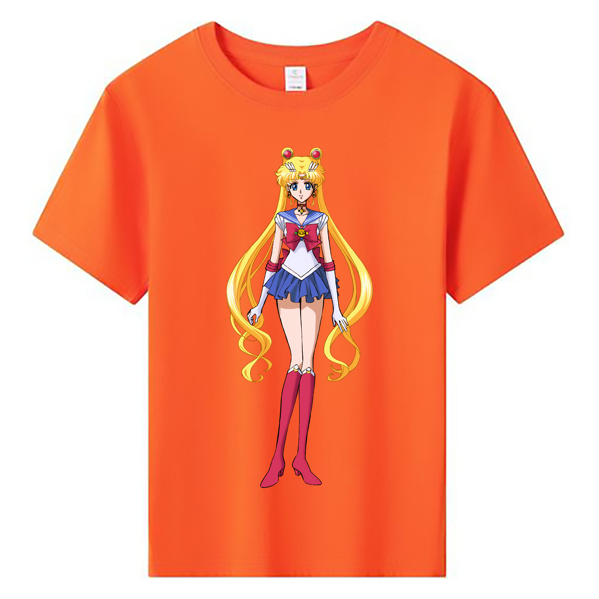 （画像用） 美少女戦士セーラームーン 月野 うさぎ つきの うさぎ Sailor Moon Tsukino Usagi 綿100％キッズTシャツ（フロントプリント）